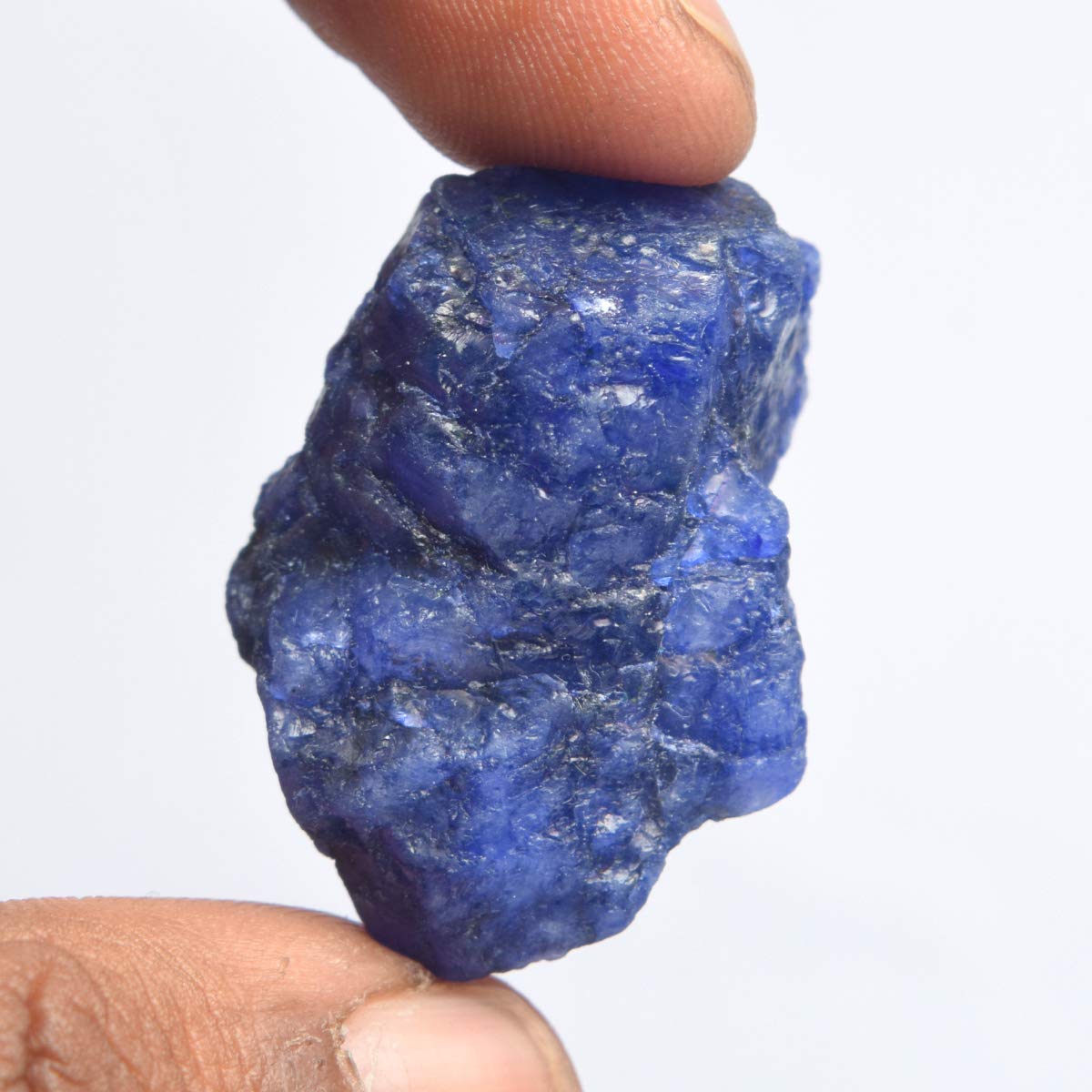GEMHUB Gemstone Beads Blue Sapphire Rough 66.00 Carat Natural Raw Sapphire Healing Crystal Loose Gemstones for Jewelry