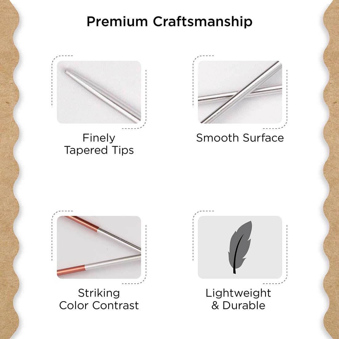 Knitter’s Pride Rosemist Fixed Circular Needles 16"" (40cm) – US Size 6 (4mm)