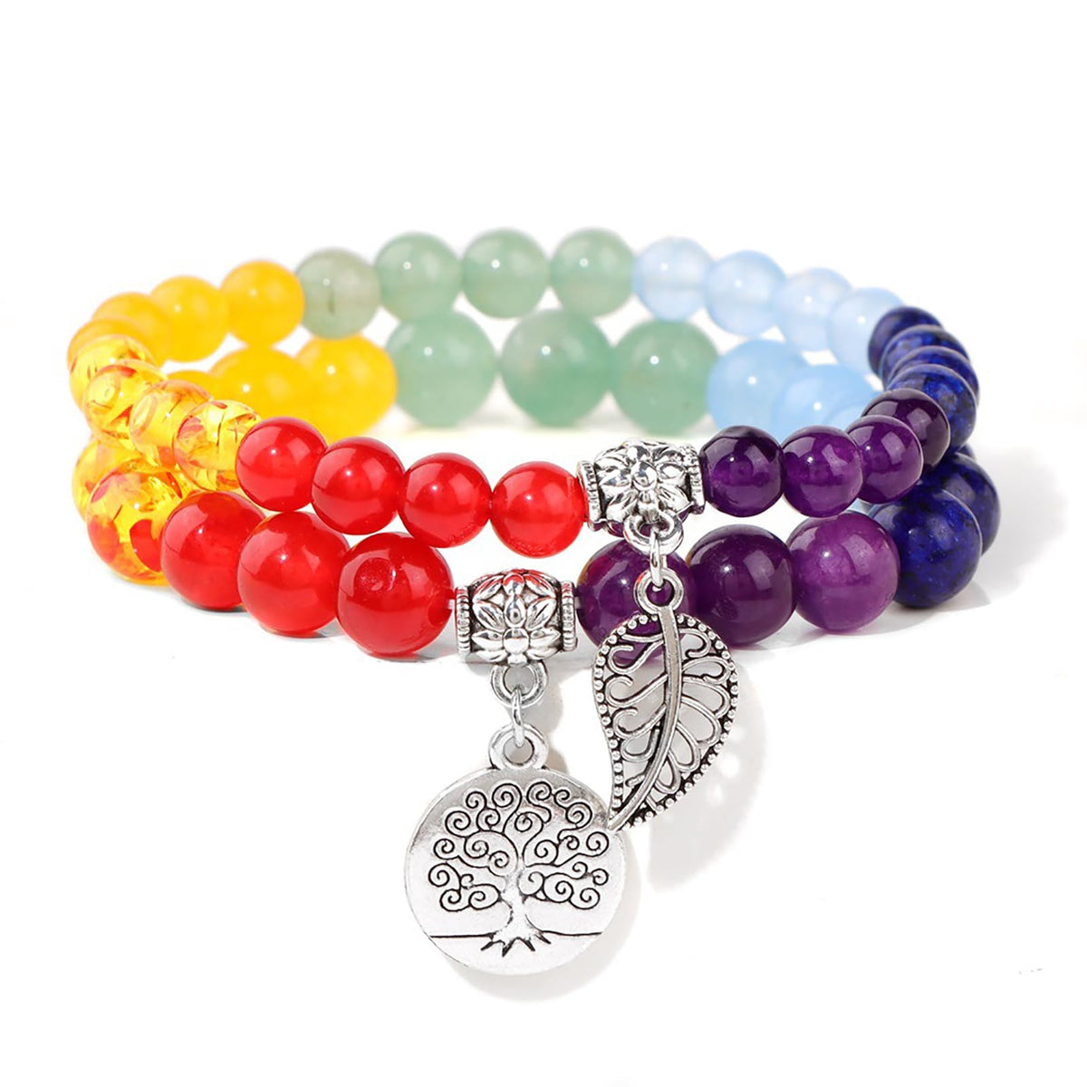Lit Wall 7 Chakra Bracelet for Women Healing Crystals Bracelet Yoga Stone Beads Bracelets Spiritual Bracelet Meditation Relax Anxiety Bracelet Jewelry Gifts for Women Men