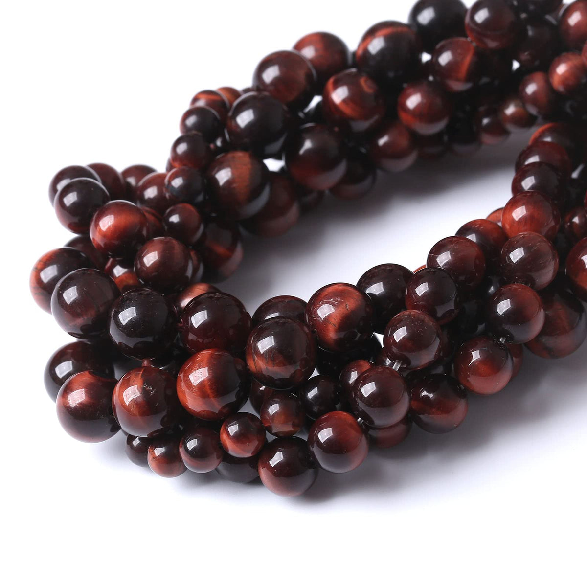 90PCS 4MM AAA Red Tiger Eye Stone Beads Natural Gemstone Bead Crystal Healing Energy Jewelry Making DIY 16 inches