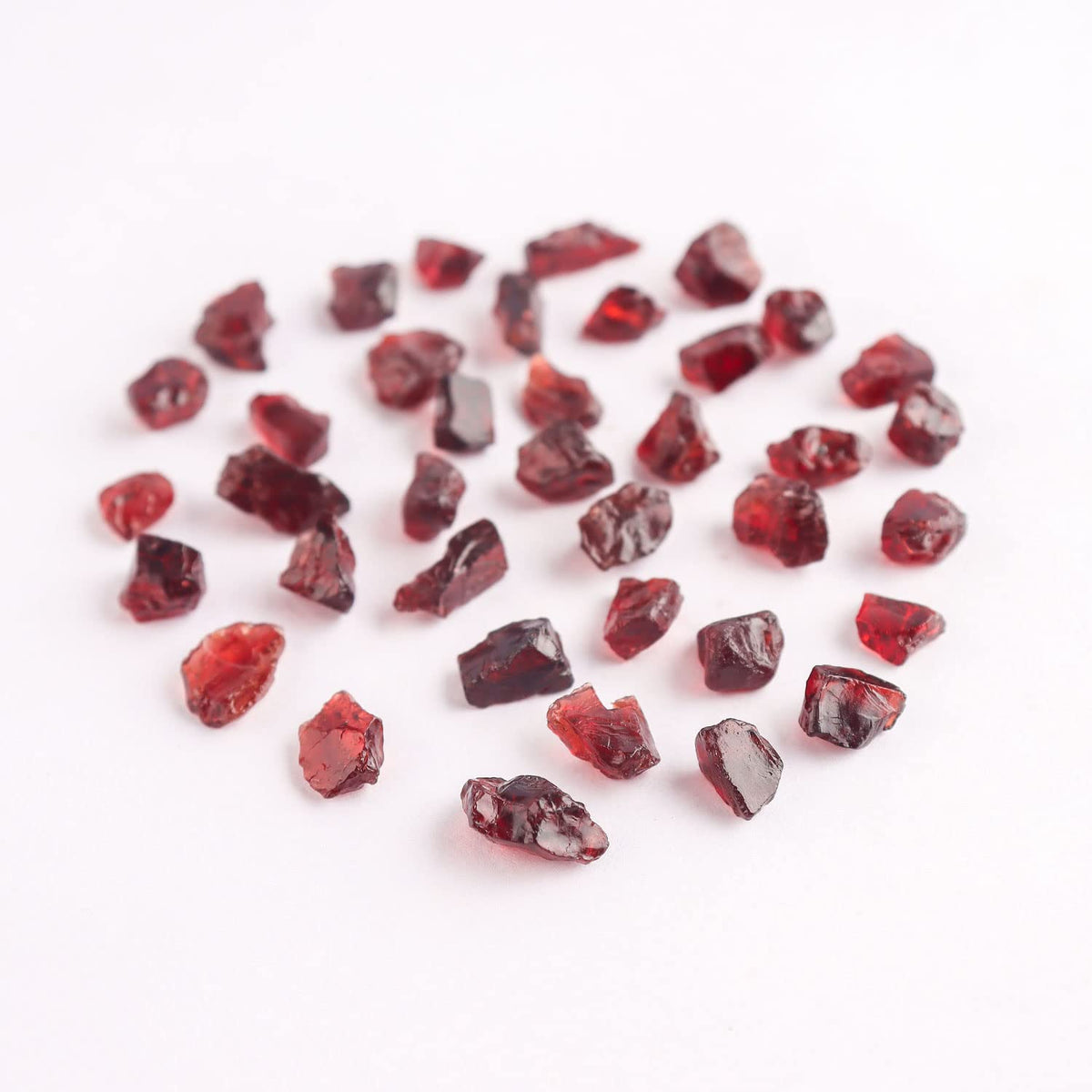 Gemimpression Handmade Loose Gemstone – Natural Red Garnet Rough – Vitality & Chakra Healing – Raw Uncut Stones – Boho DIY Supply – 50 Carat Lot – Christmas Gift for Jewelry Makers