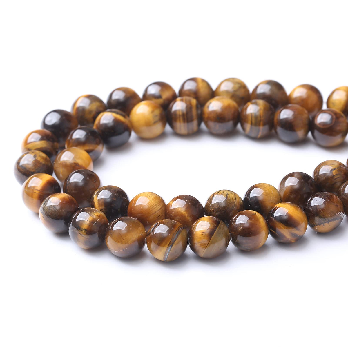 6mm 60pcs AAA Yellow Tiger Eye Gemstone Beads Natural Round Loose Crystal Energy Stone Healing Power for Jewelry Making 1 Strand 15" (6mm, Yellow Tiger Eye Stone)