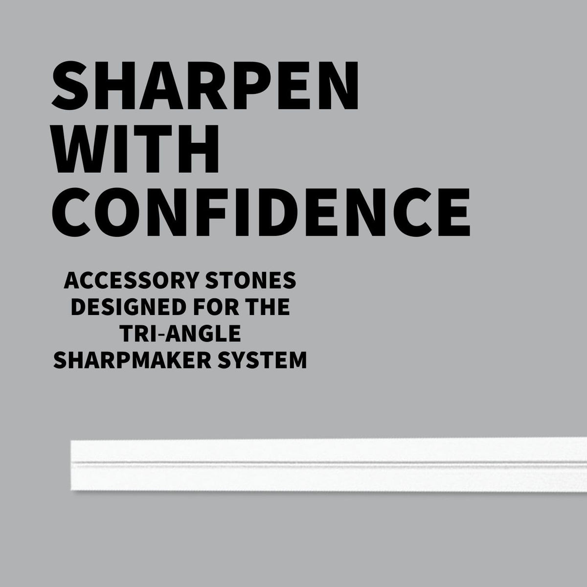 Spyderco - Tri-Angle White Sharpening Stone with Fine-Grit for Professional-Grade Finishing and Polishing - Sharpmaker - 204F1