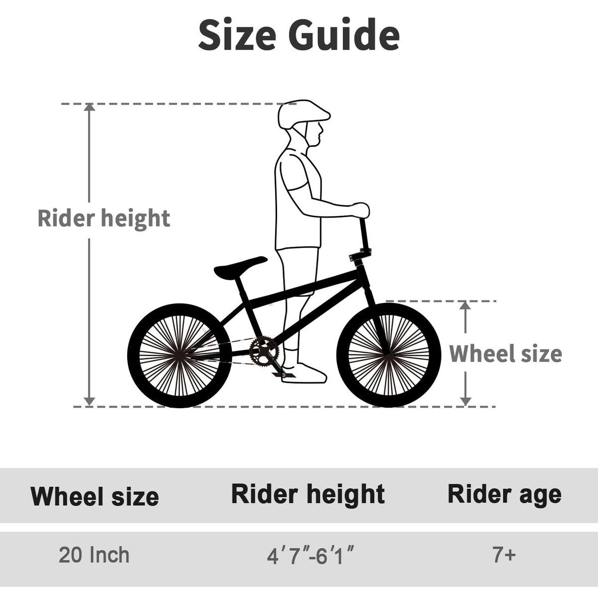 cubsala Freestyle BMX Bike, 20 Inch Yaphet Bicycle for Teen Beginner and Adult Riders, Bike with Hi-Ten Steel Frame, Gold