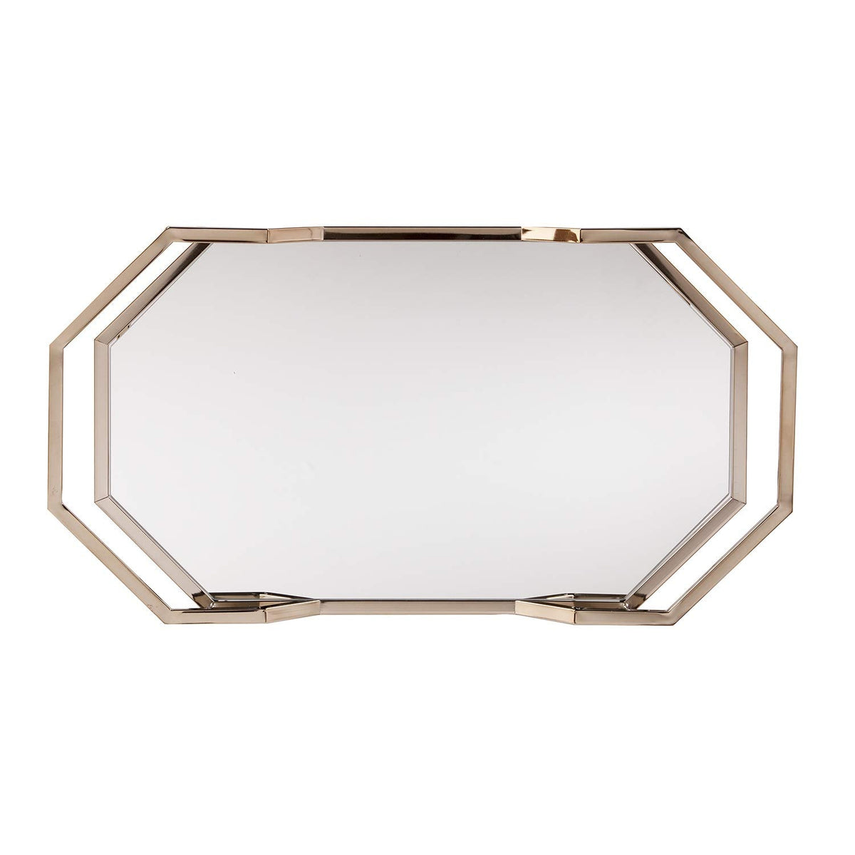 SEI Furniture Ari Art serving cart, Champagne with mirror (AMZ1102ZH)