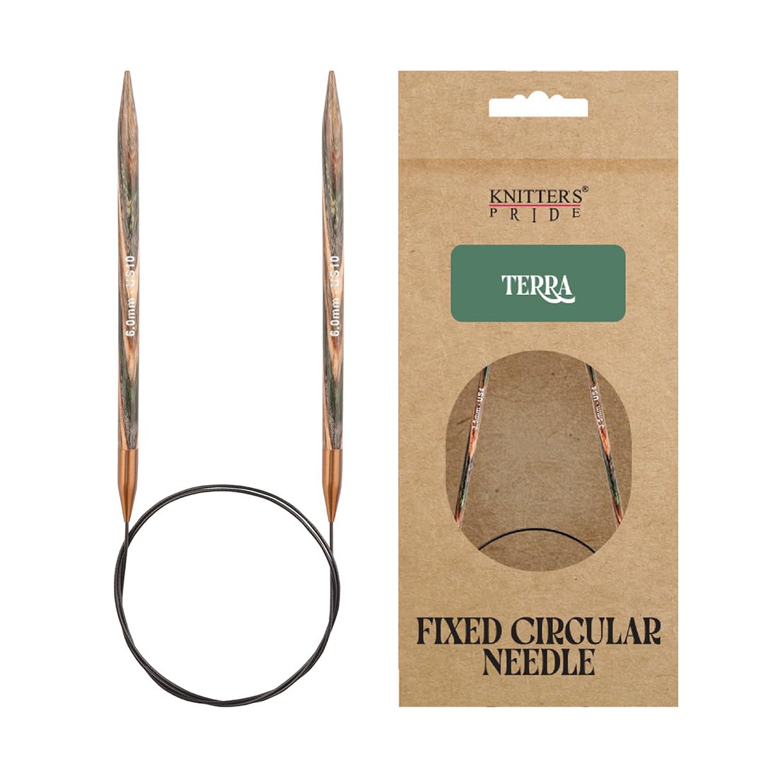 Knitter’s Pride Terra Fixed Circular Needles 32"" (80cm) – US Size 10 (6mm)
