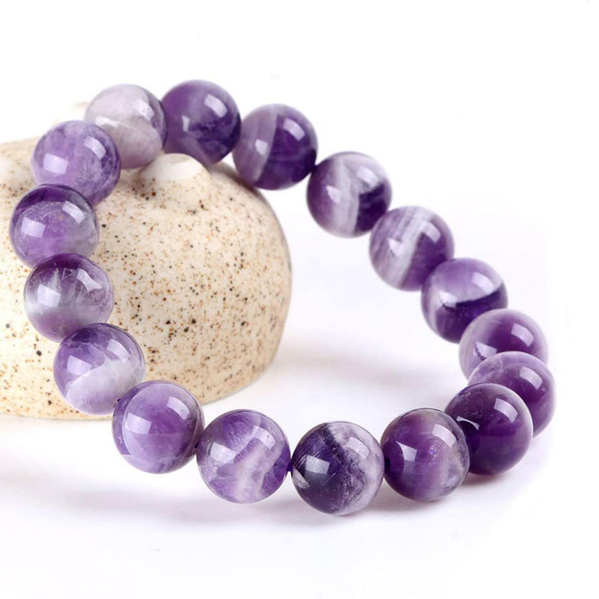 Long tiantian Amethyst Bracelet for Women Crystals and Healing Stones Bracelets Rose Quartz Bracelet Link Pheromone Bracelet for Women Good Luck Energy Chakra Bracelet Jewelry Gifts for Women