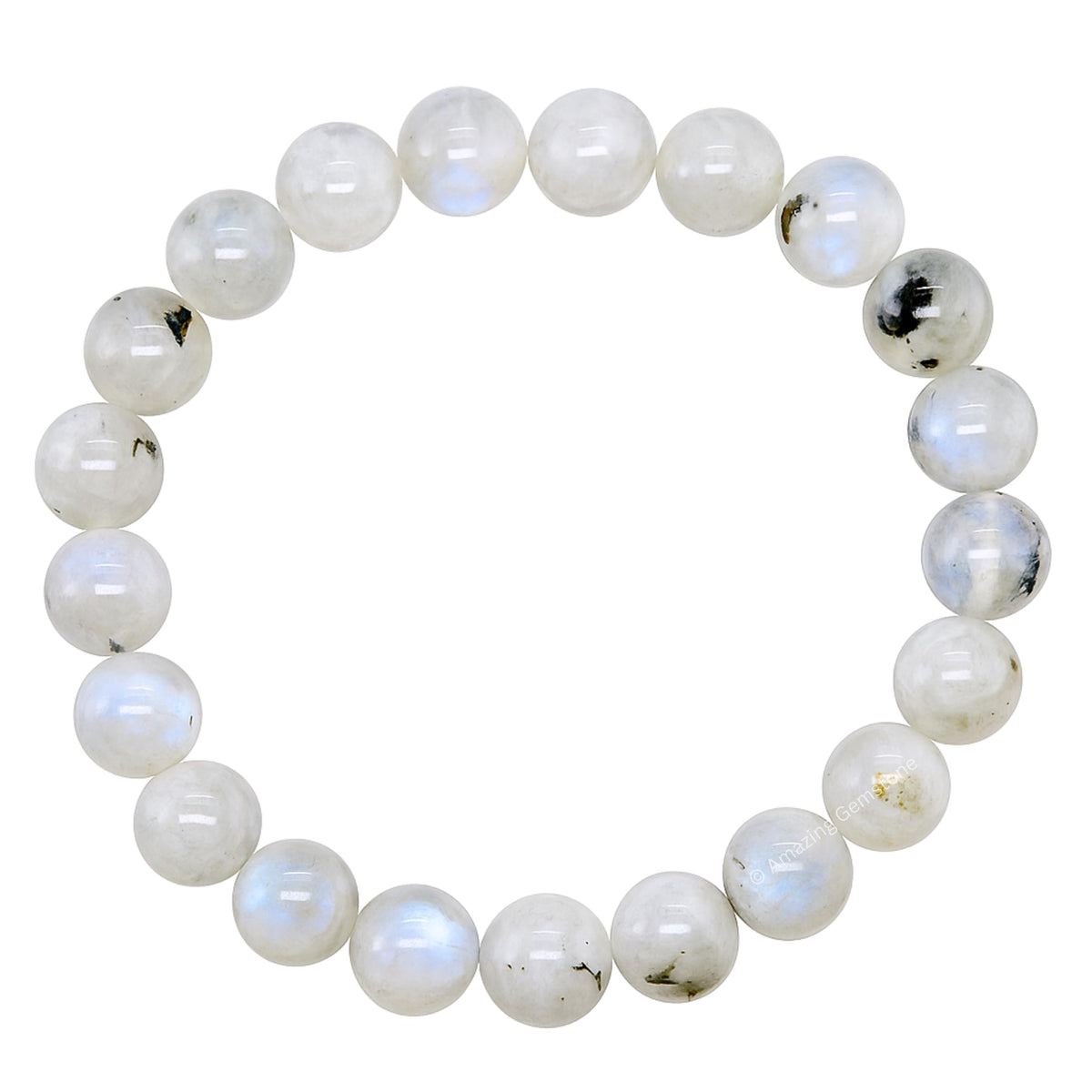 Amazing Gemstone Crystal Bracelet for Women Men's Gifts - Protection Healing Crystal Bracelet - 8mm Gemstone Beaded Stretchable Bracelet Pulseras Para Hombres Mujer Stocking Stuffers Mothers Day Gift (Rainbow Moonstone)