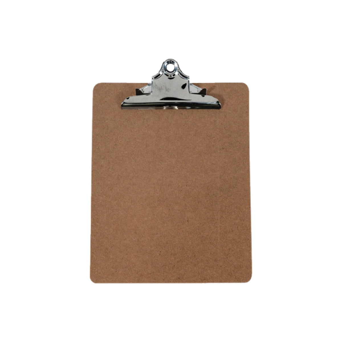 School Smart Hardwood Clipboard - Letter Size Bright Nickel 9 X 12-1/2 in