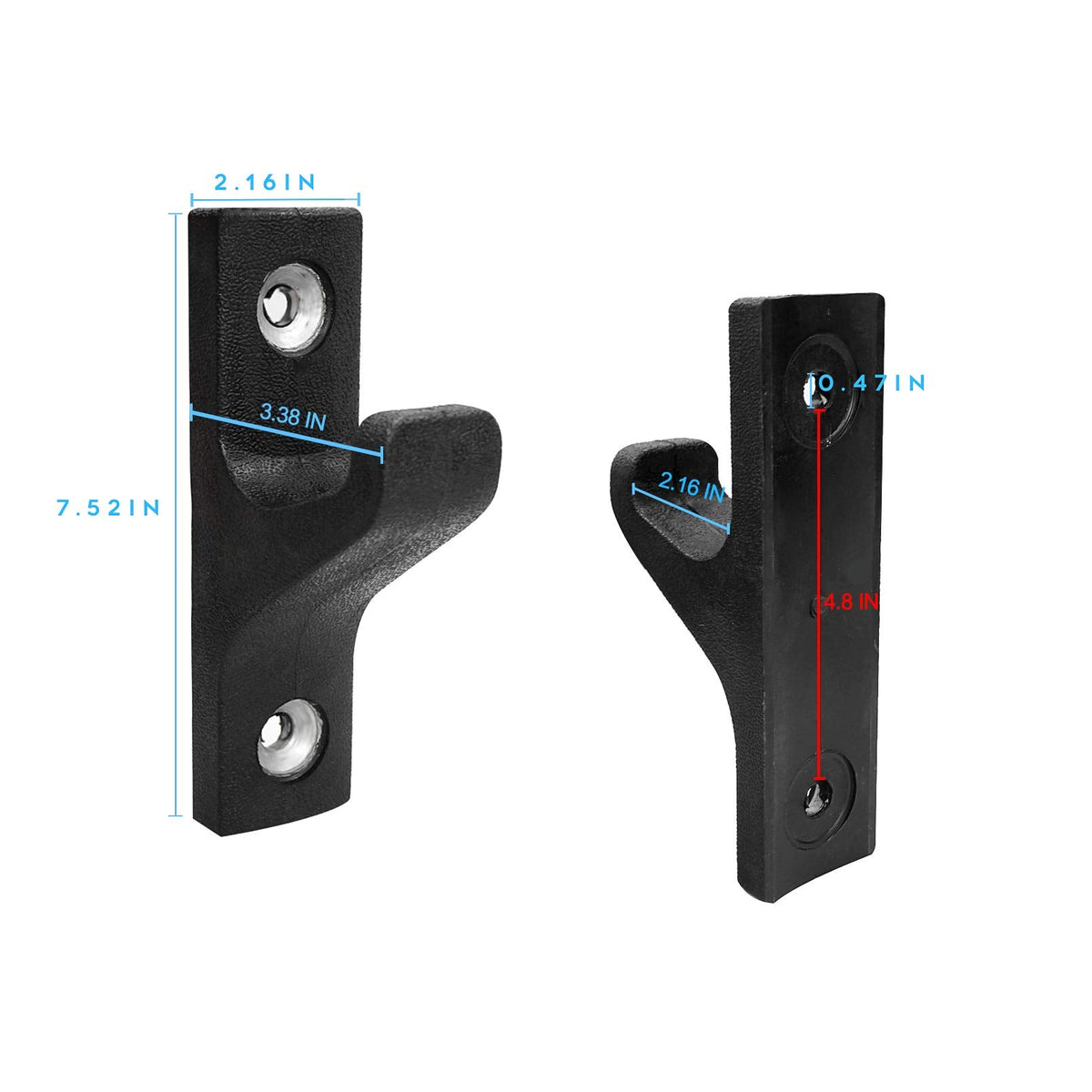Luwint Barbell Holder Wall Mounted, Premium Horizontal Single Bar Storage Rack