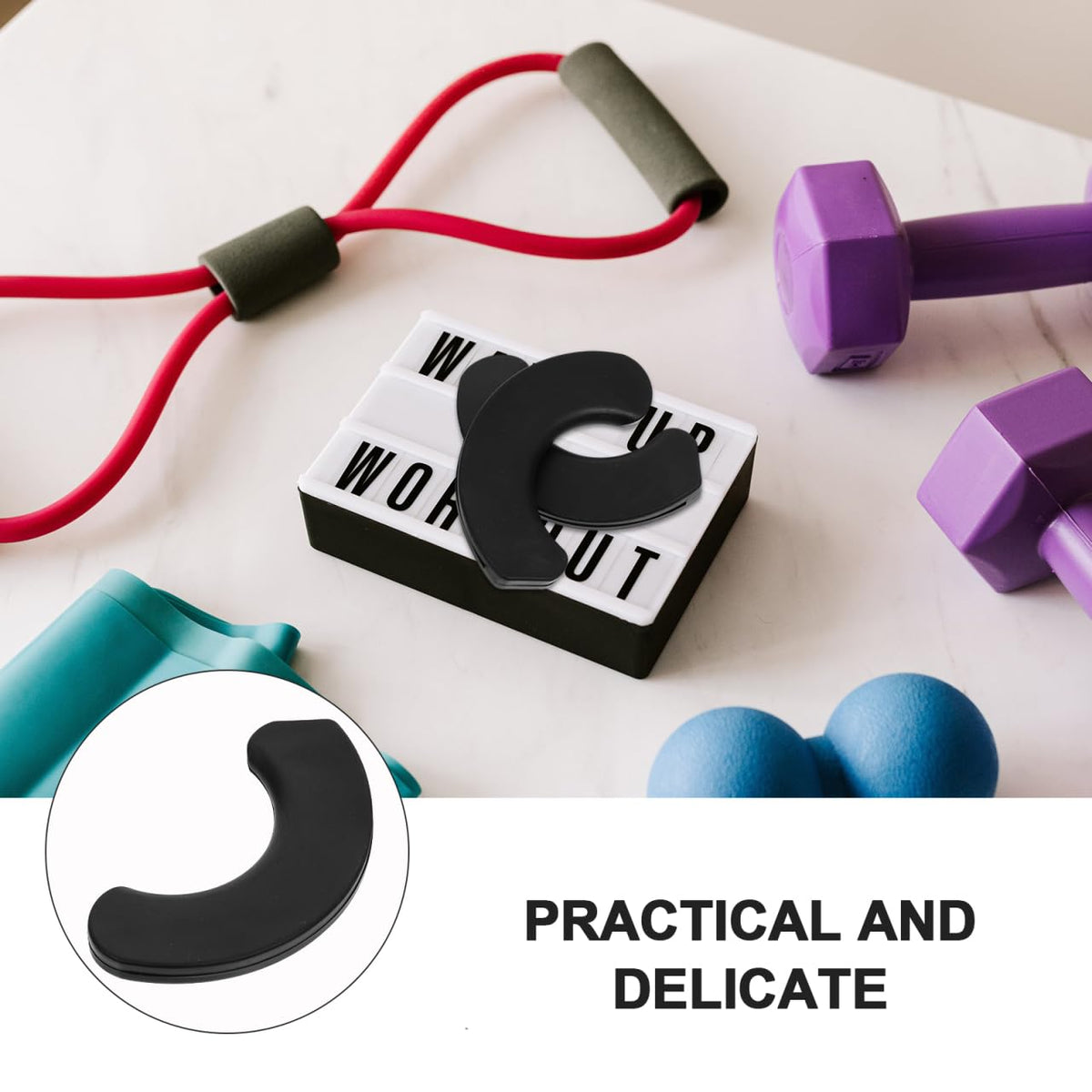 BESPORTBLE 20pcs Dumbbell Holder Pads Shockproof Protection Cushion Fitness Equipment Slip Workout Accessories for Home Gym Use