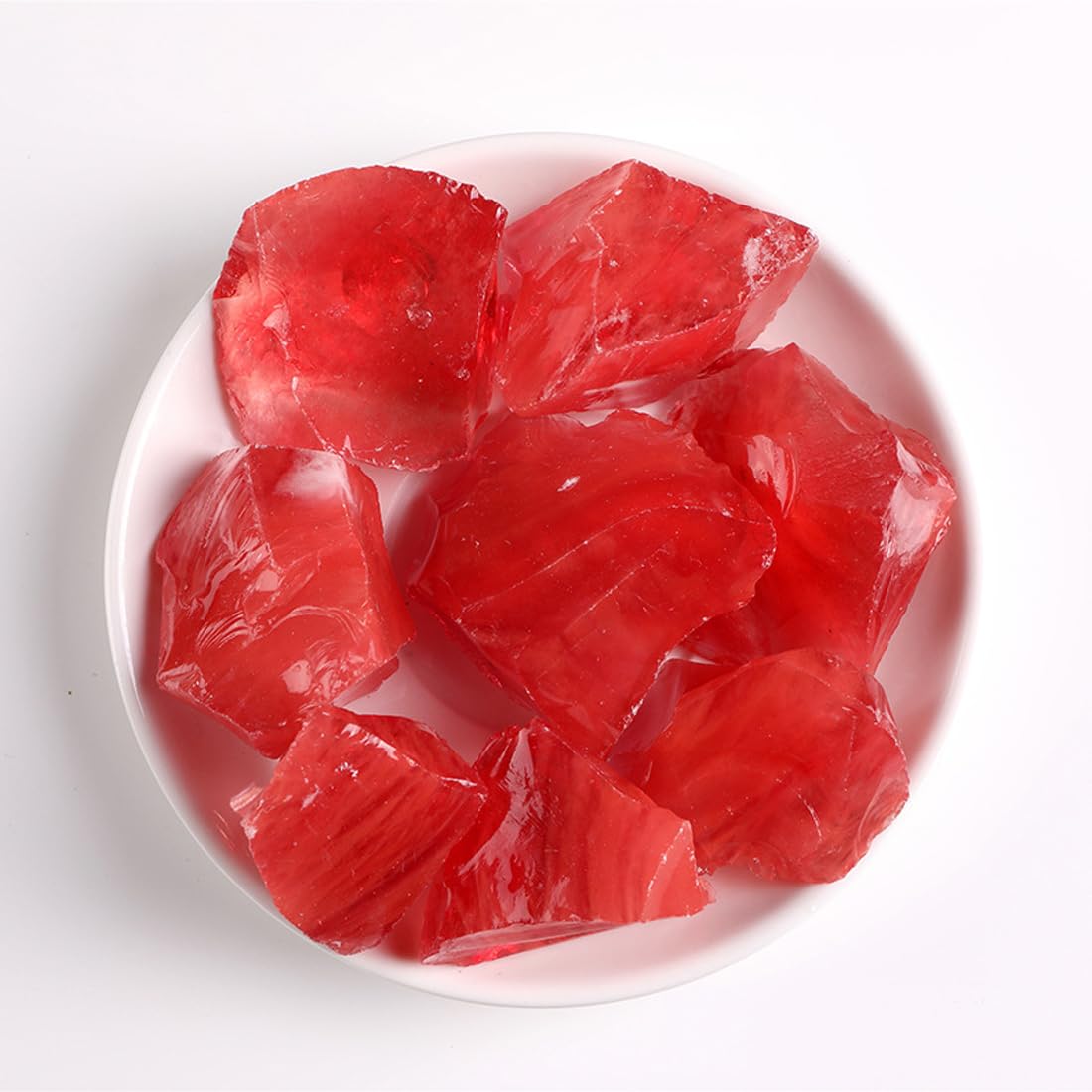 Red Quartz Raw Crystals, Large 1.25-2.0" Healing Crystals Natural Rough Stones Crystal for Tumbling, Cabbing, Fountain Rocks, Decoration, Polishing, Wire Wrapping, Wicca & Reiki