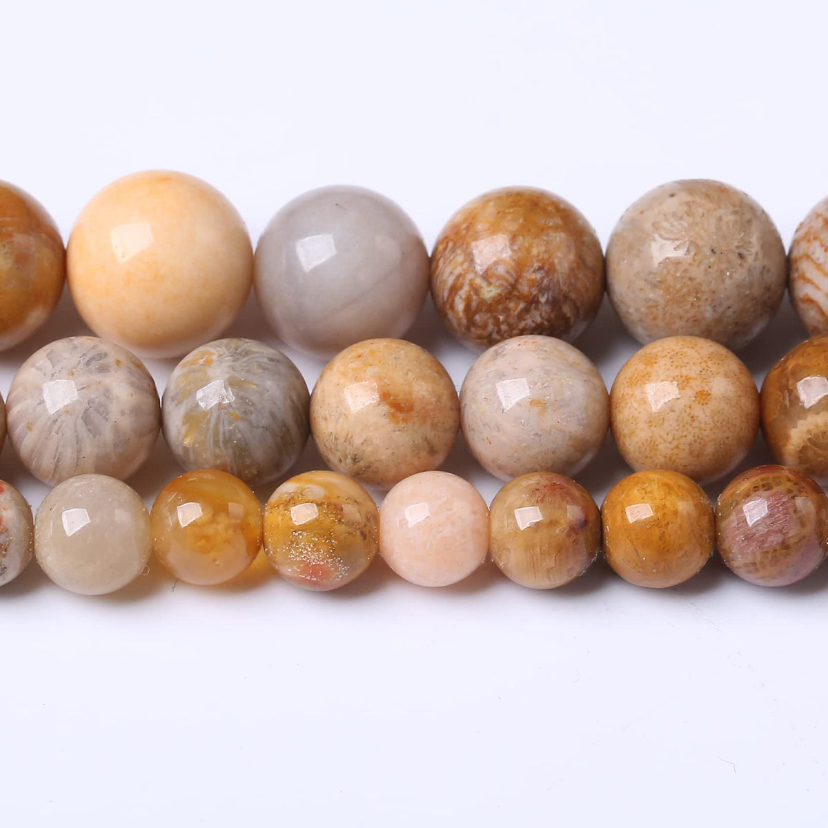 90PCS 4MM Coral Jade Stone Beads Natural Gemstone Bead Crystal Healing Energy Jewelry Making DIY 19 inches