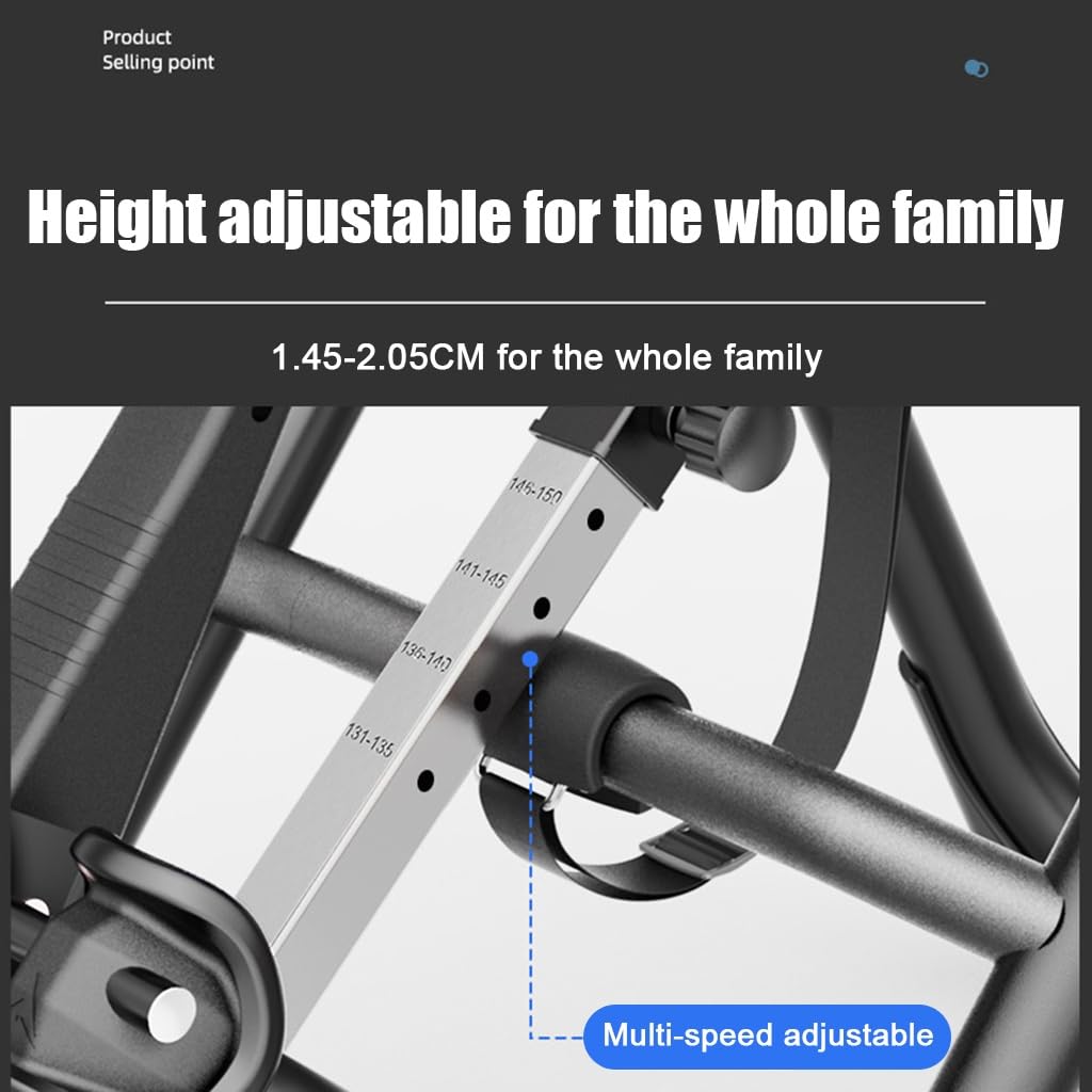 RIEJIN Heavy Duty Inversion Table 330 lbs Capacity with Adjustable Protective Belt Inversion Table for Back Pain Relief Updated