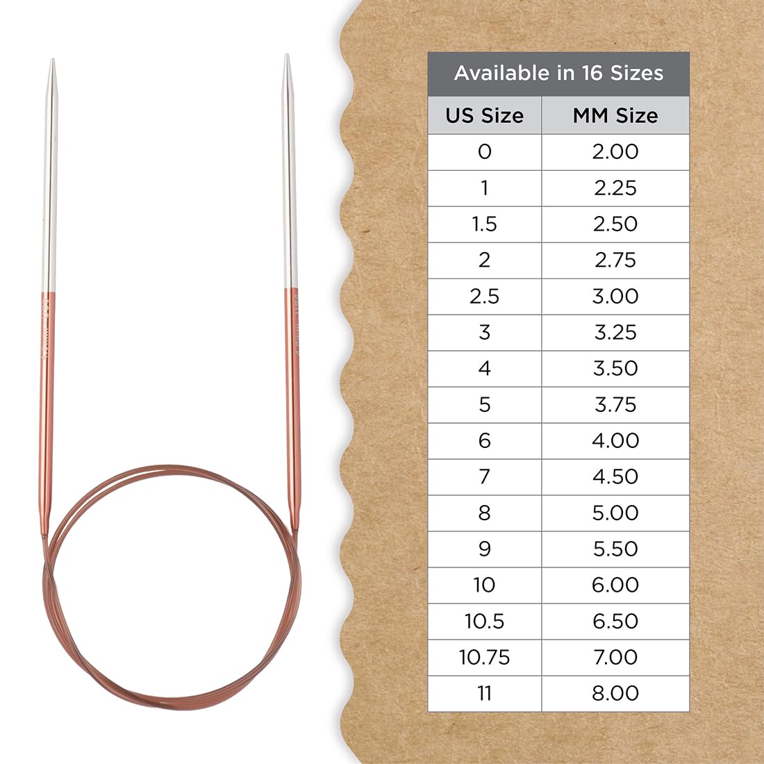 Knitter’s Pride Rosemist Fixed Circular Needles 16"" (40cm) – US Size 6 (4mm)