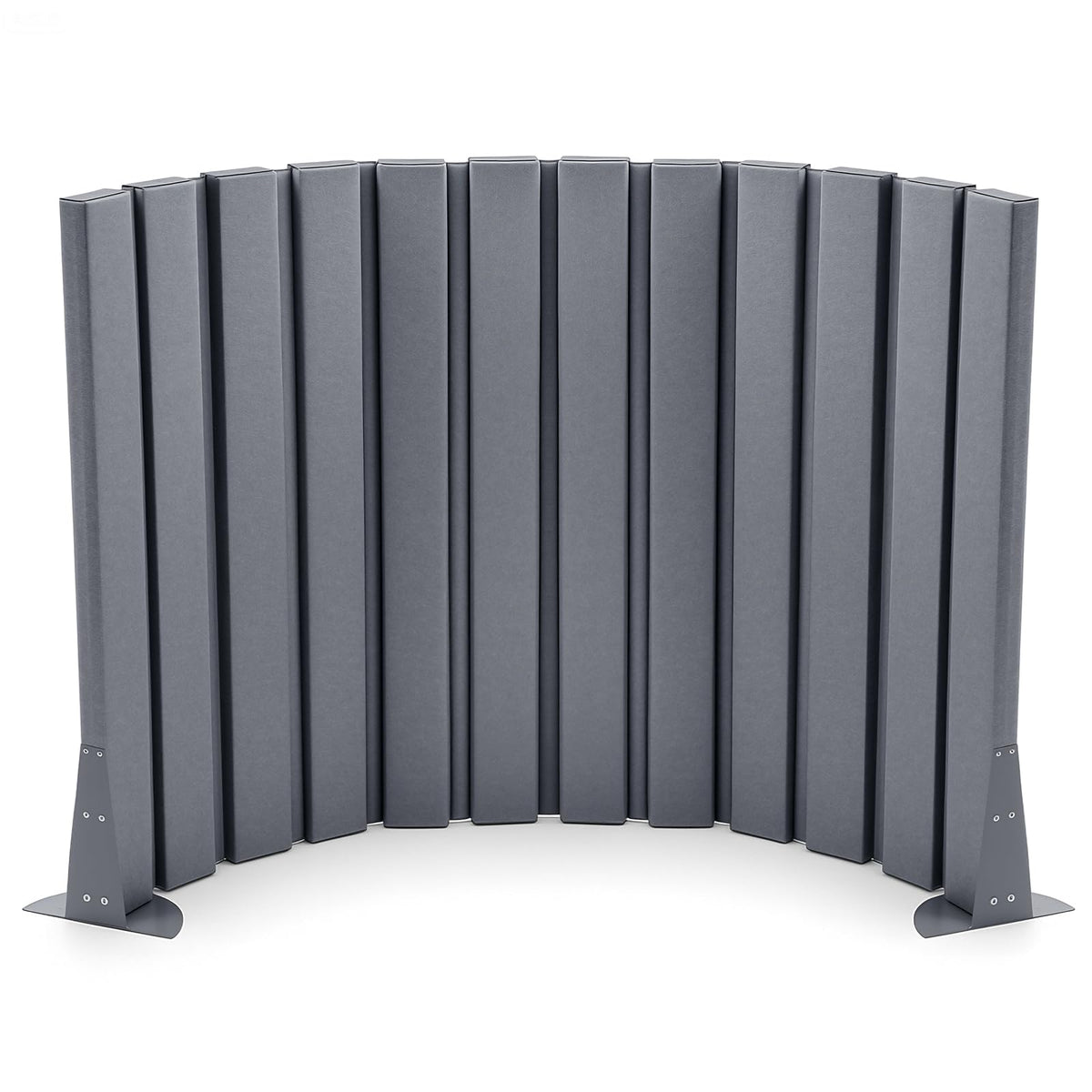 AmazingSpark 1 Pcs 48" X 6' Soundproof Room Divider Panel, Foldable Acoustic Partition Wall with Stand and Straps, Freestanding Privacy Screen for Office Study Bedroom Studio Library (Grey)