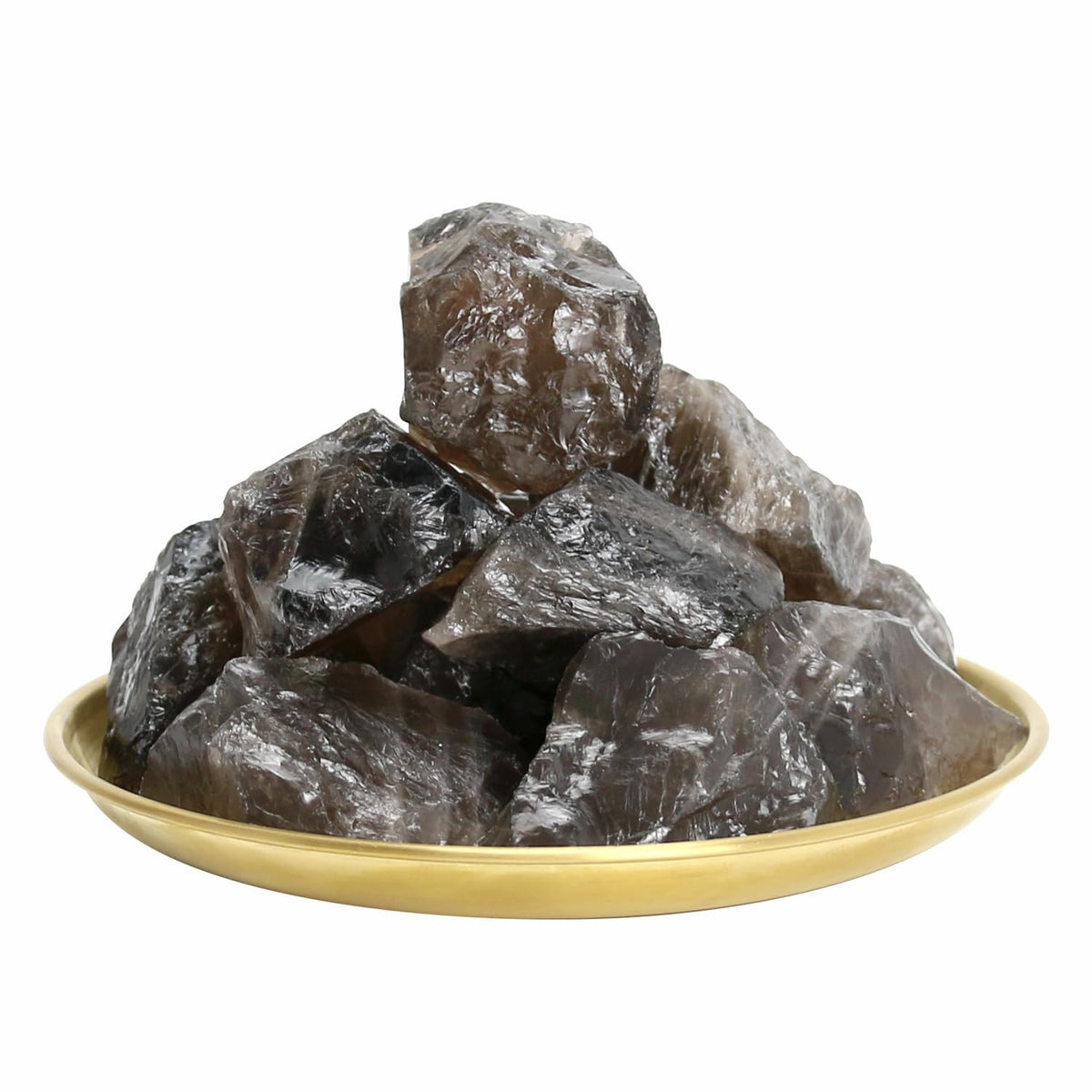 Smoky Quartz Crystals, Bulk Crystals, Crystals and Healing Stones, Rocks for Tumbling, Amathesis Crystal, Raw Crystals Bulk, Calcite Crystal for Decoration, Wicca, Reiki, Chakra and Energy(1LB)