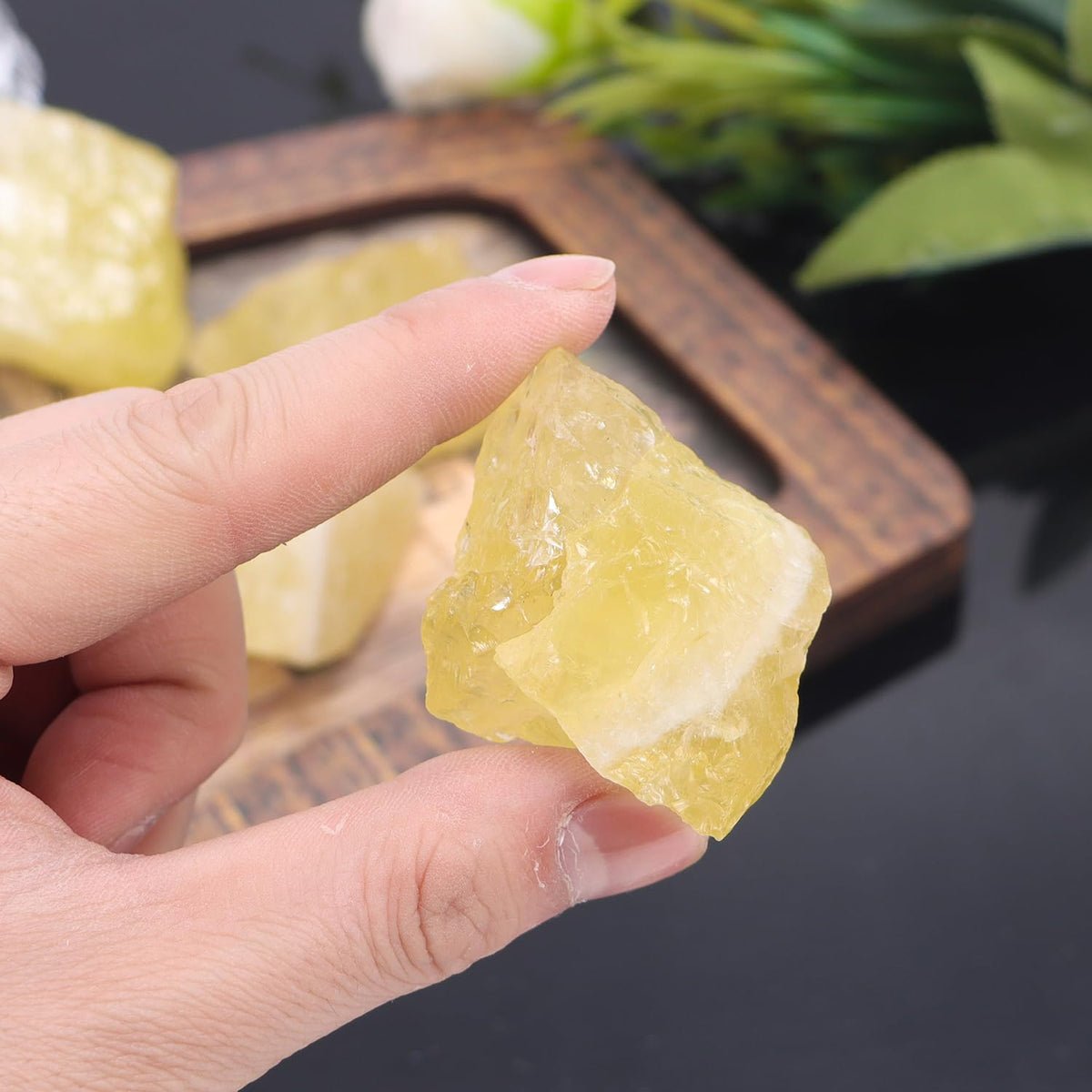 1Lb Authentic Raw Citrine Crystal Stone Natural Rough Stones Crystal for Tumbling, Cabbing, Polishing, Wire Wrapping, Wicca & Reiki Crystal Healing