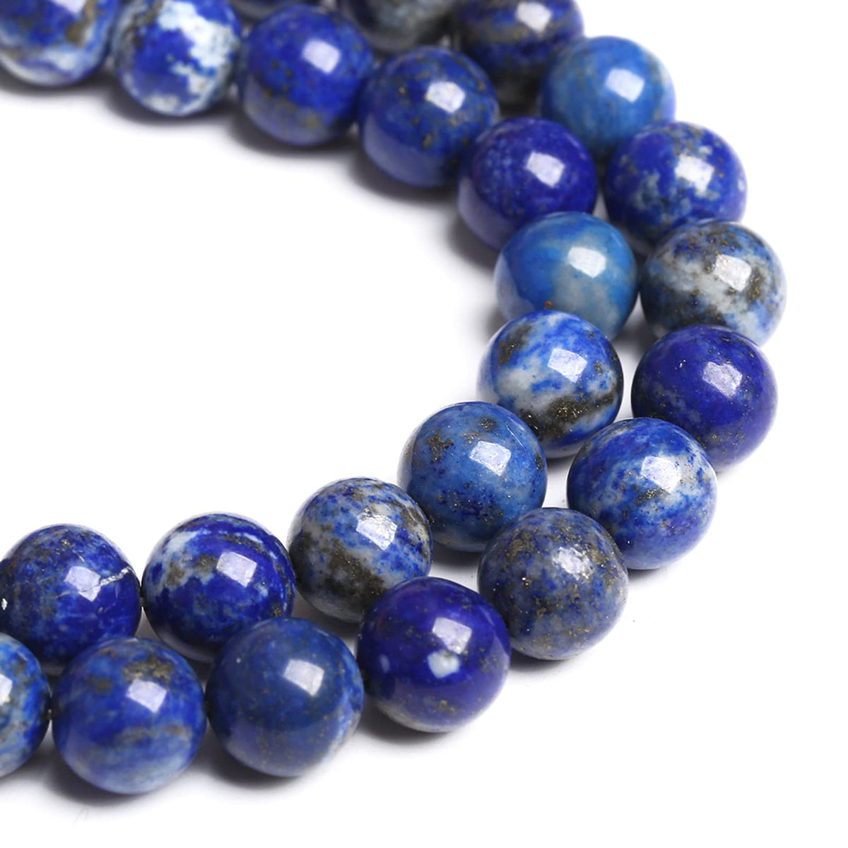8MM 45PCS Natural Stone Blue Lapis Lazuli A Grade Gemstone Beads for Jewelry Making DIY Bracelet Crystal 1 Strand