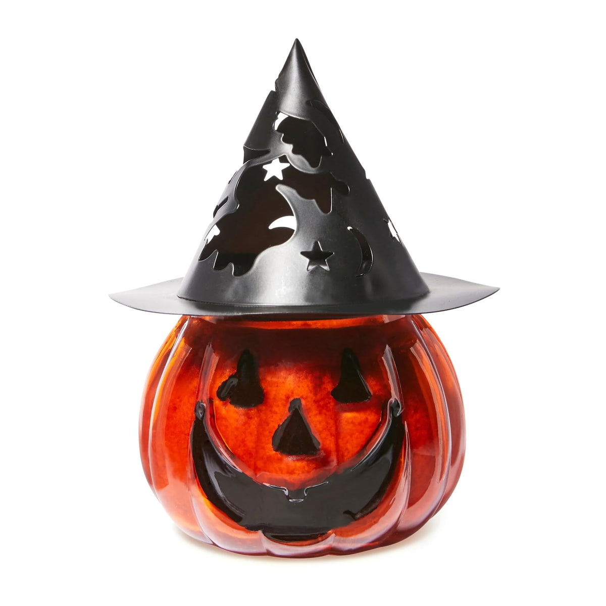 A Cheerful Giver Punky Pumpkin Jar Candle - Fun and Spooky Candle for Halloween Decorations - Uniquely Shaped Candle Jars for Indoor/Outdoor Decor - Papa's Pumpkin Pie Scent - 10 Oz