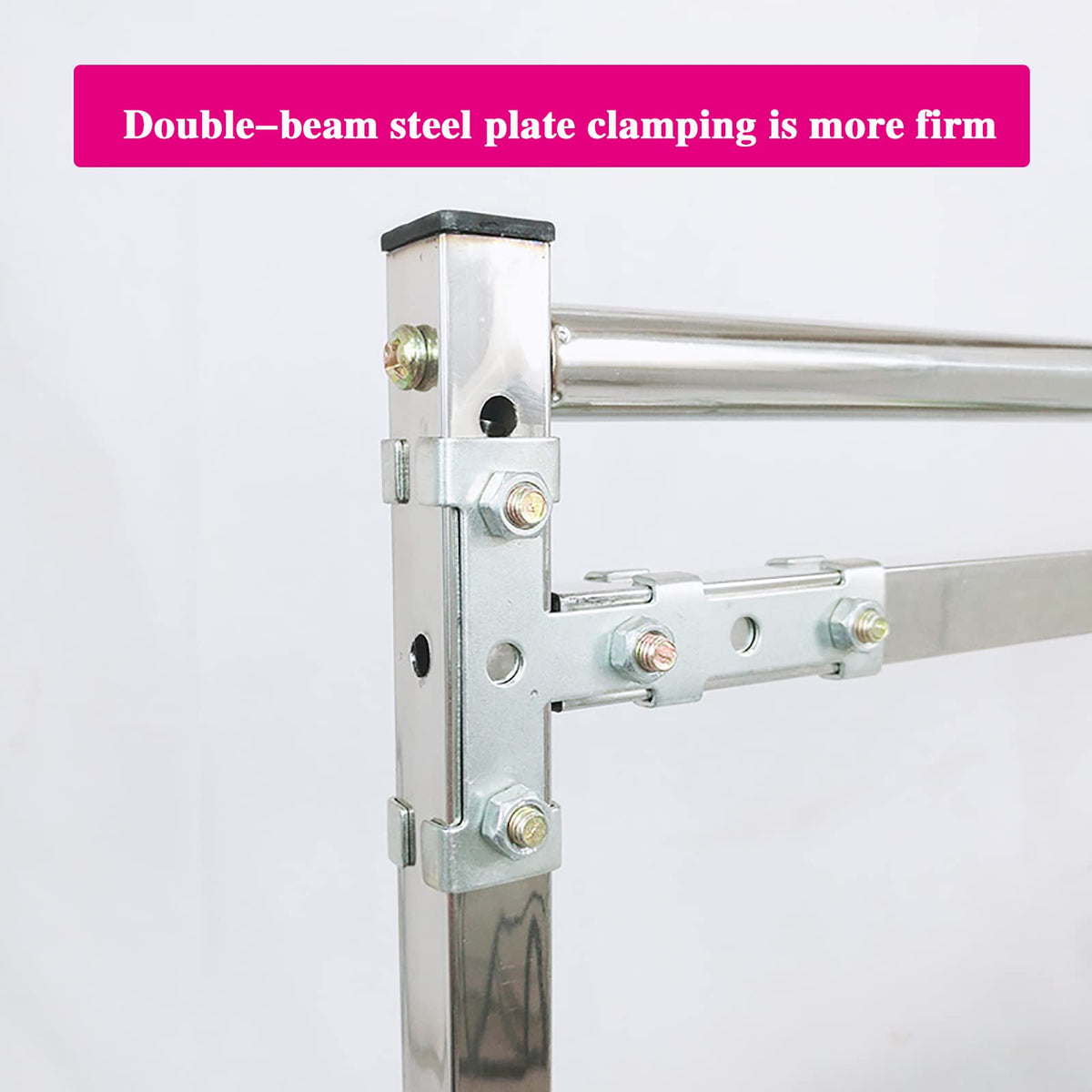 Embroidery Stand, Stainless Steel Needlework Floor Frame, Adjustable Cross Stitch Craft Stand, with 12 Hanging Wire Buckles, Standing Embroidery Lap Table, for Arts Crafts Sewing Needlework