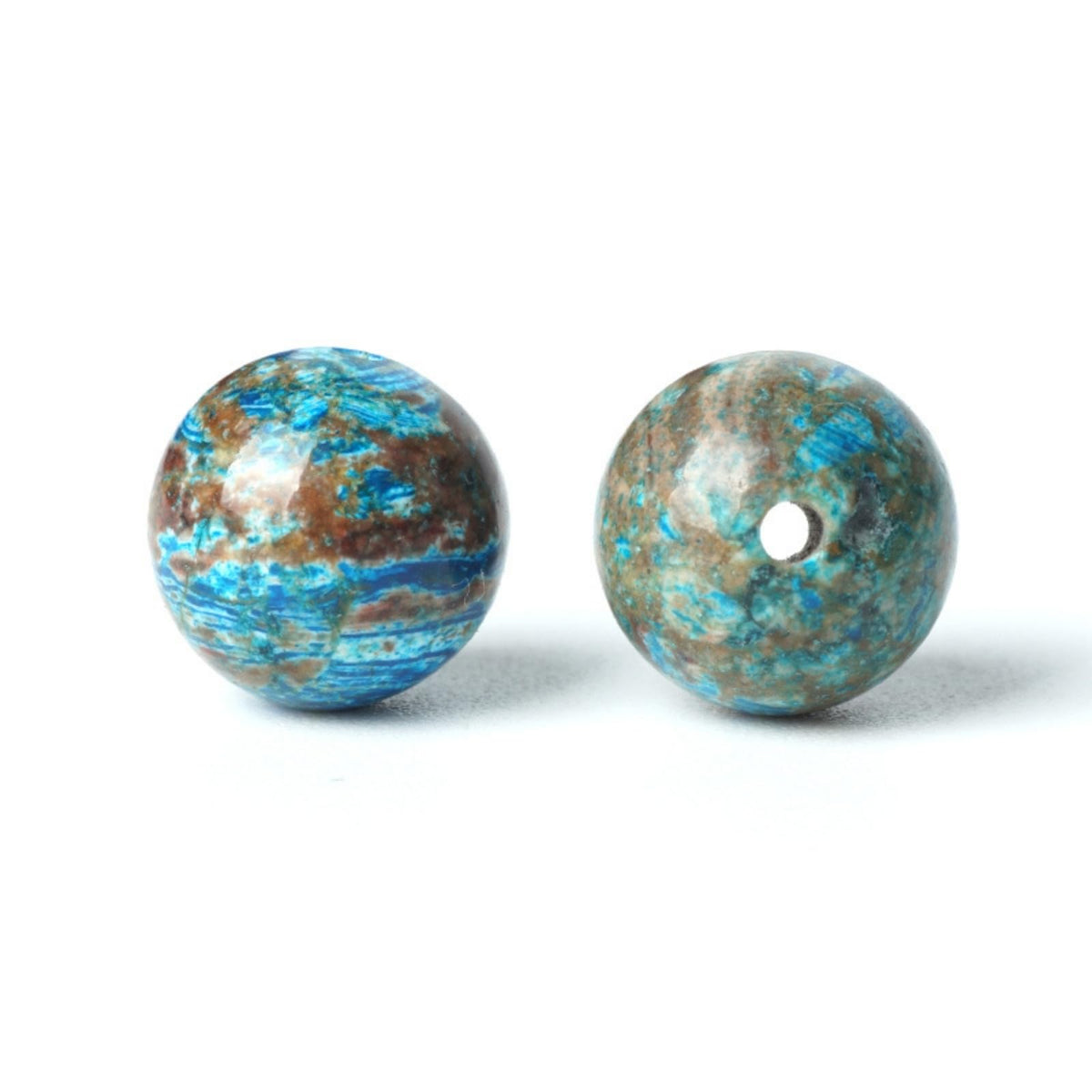 100Pcs Natural Stone 8mm Blue Pattern Agate Round Loose Gemstone Energy Healing Beads Hole Size 1mm DIY Smooth Beads for Bracelet Necklace Earrings Jewelry Making
