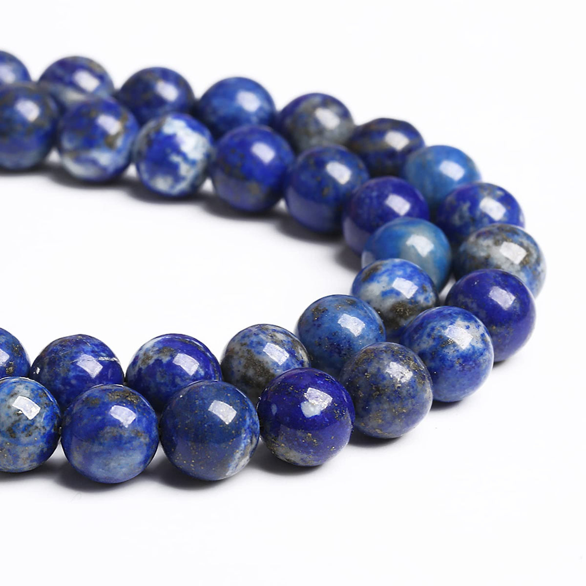 8MM 45PCS Natural Stone Blue Lapis Lazuli A Grade Gemstone Beads for Jewelry Making DIY Bracelet Crystal 1 Strand