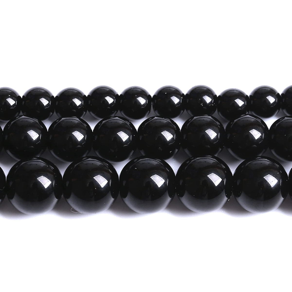 32PCS 12MM Natural Black Agate Stone Beads Round Loose Beads for welry Making DIY Bracelet Necklace Accessory 15 Inches