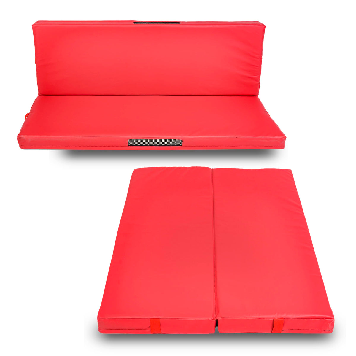 Foamma Gymnastics Mat for Kids & Adults, 4" Thick, 4 ft x 6 ft, Red – High-Density Landing Mat with Waterproof Cover, Ideal for Tumbling, Wrestling & Gymnastics Equipment for Indoor/Outdoor Use