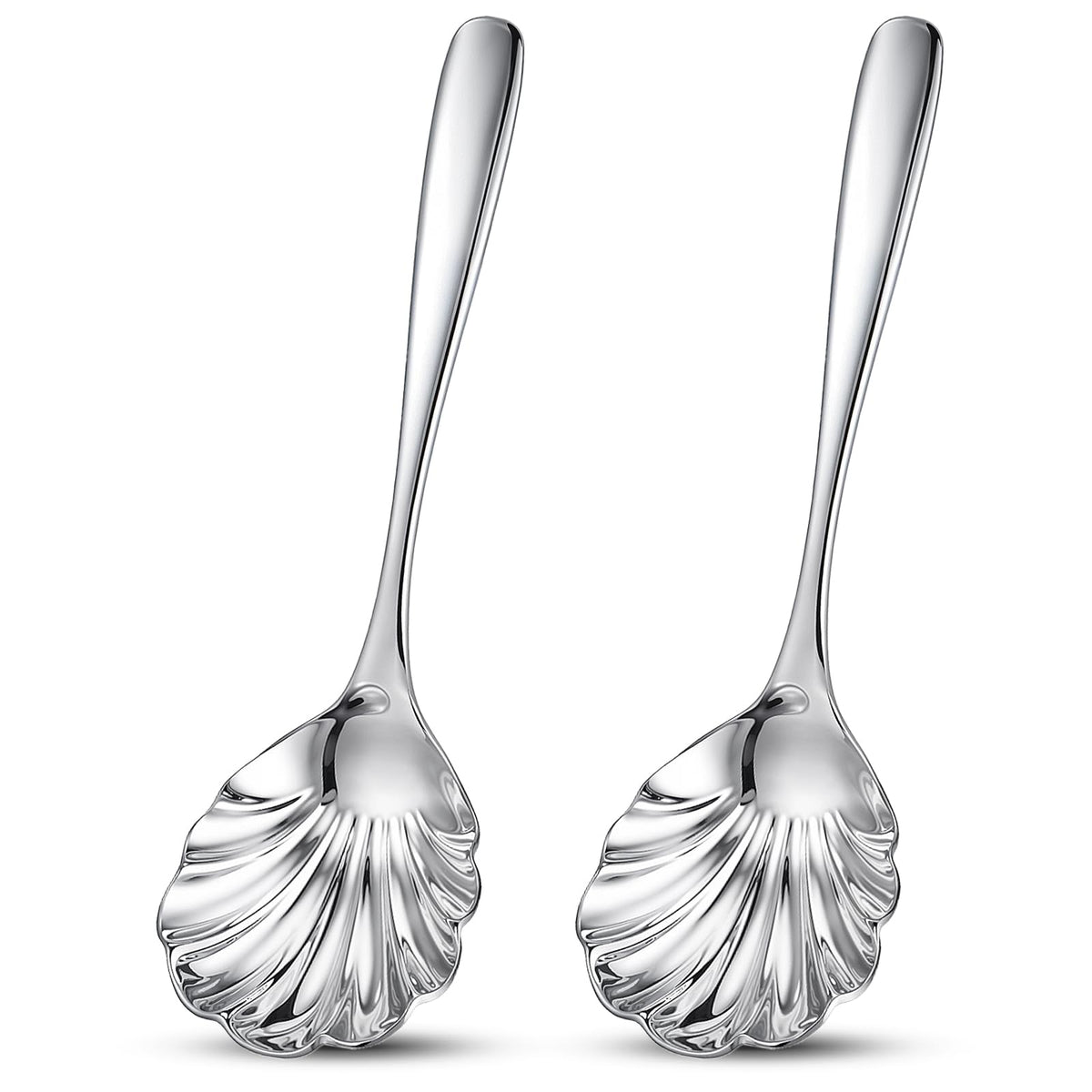 2 Pcs Large Serving Spoons for Buffet 9" Serving Spoons Stainless Steel Catering Servings Utensils Exquisite Servings Utensils for Buffet Dinner Banquet Party Kitche (Dishwasher Safe)