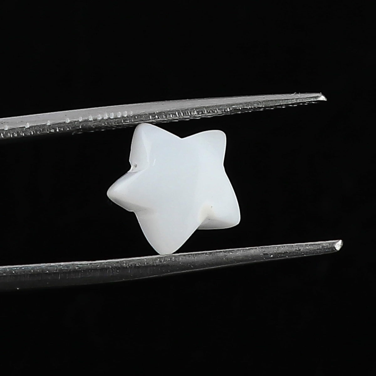 CRYSTALINES 5pcs, Wholesale Natural White Opal Gemstones, Bulk Star Shape Stones, Assorted Loose Supply, DIY Craft-Jewelry Making, Chakra Healing Crystals, Gem Collection, 10-12mm