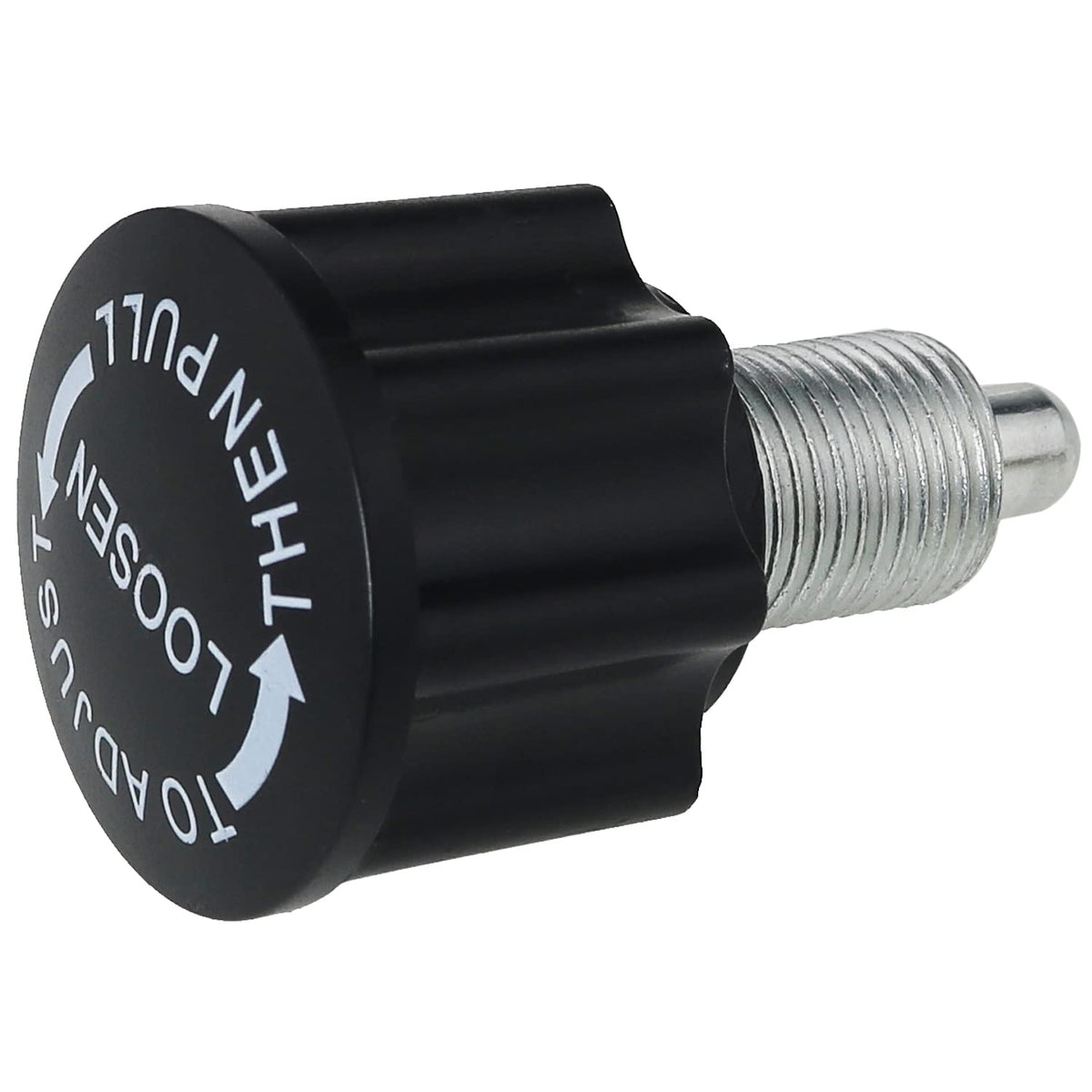 FMHXG M16 Pull Pin Knob, Black, Steel & ABS, M16 x 1.5, 65mm