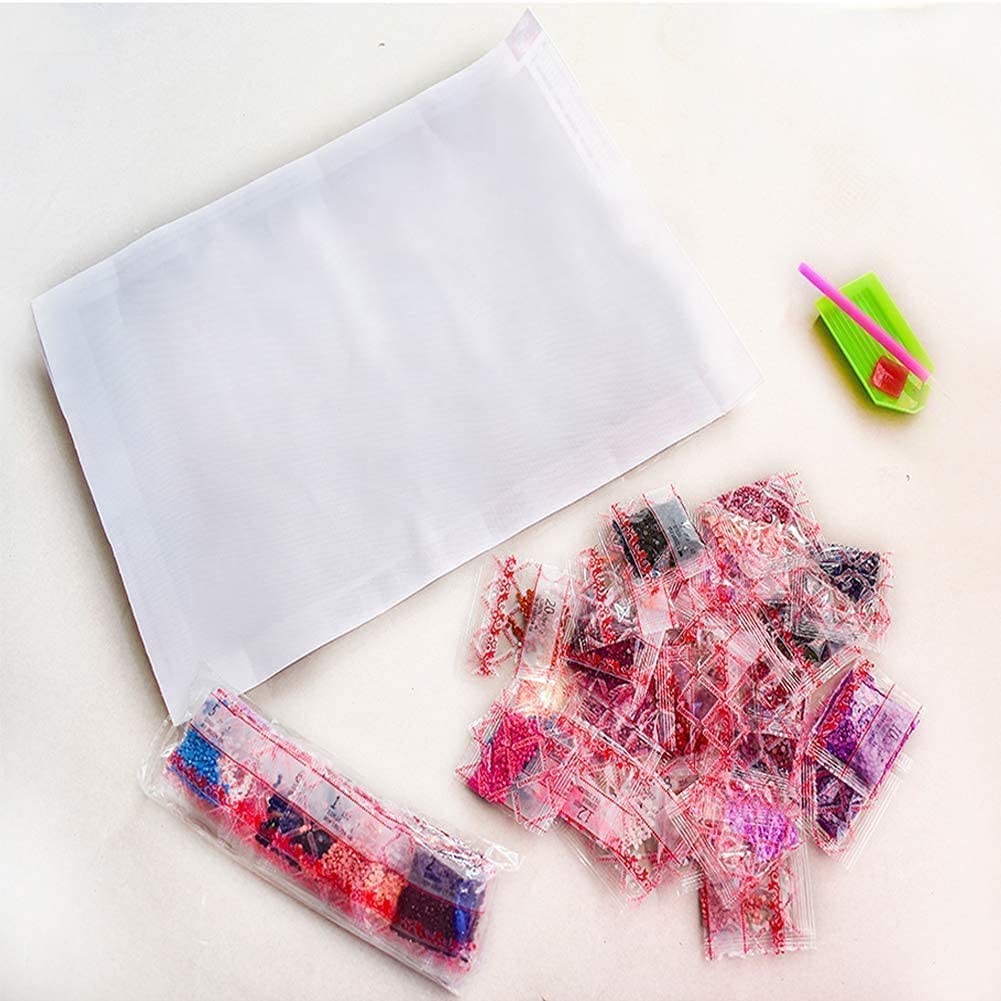 HUANNY 5D Diamond Painting Kits for Adults, DIY Bear Diamond Art, Full Drill Cross Stitch Canvas Art