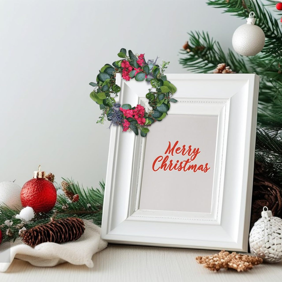 GATHINESS 10pcs Grapevine Wreath Frames, 4 Inch Rattan Form Natural Vine Wreath Frame for DIY Christmas Decor for Front Door Wedding Party Floral Dried Rattan Ring Hoop Crafts Set Brown