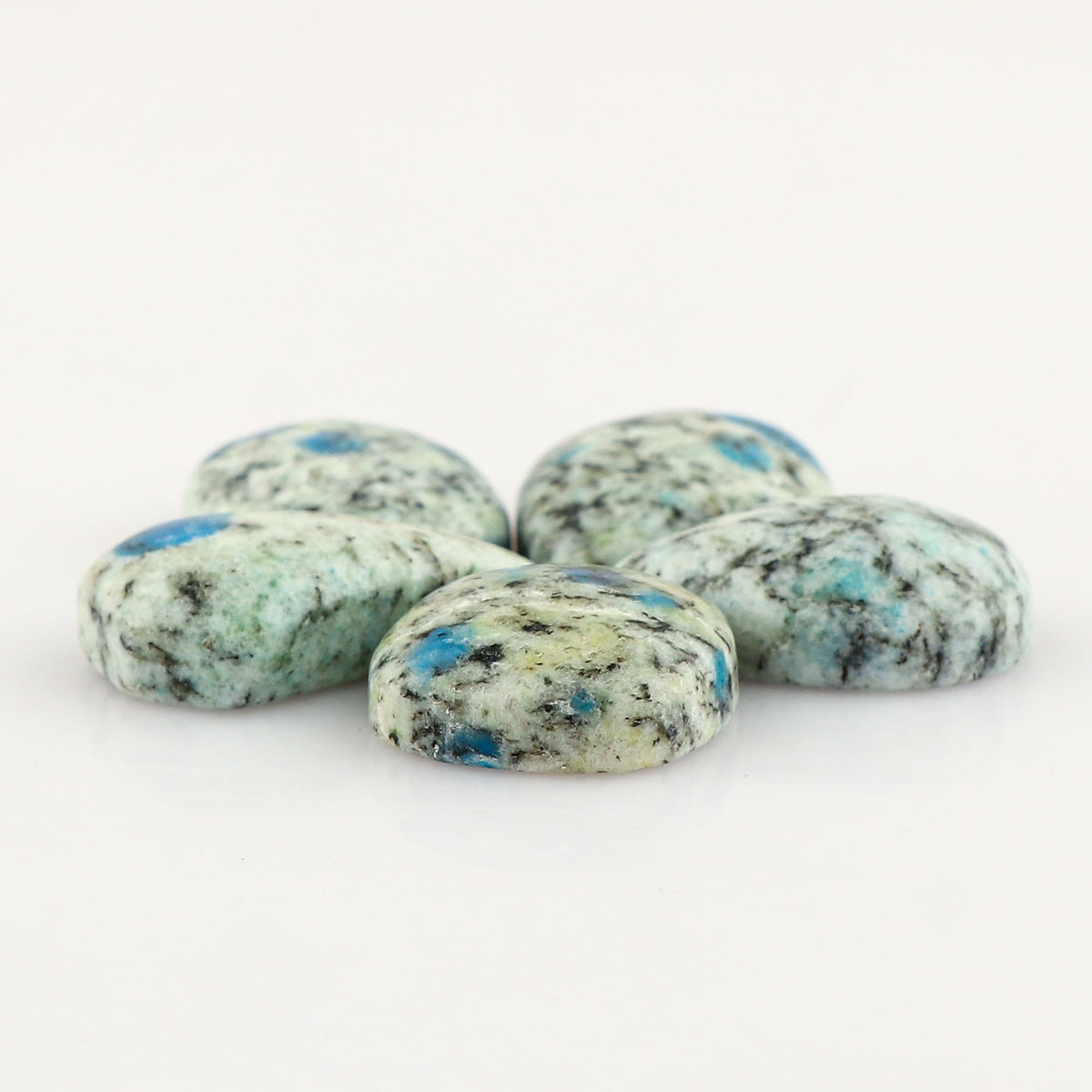 CRYSTALIS Wholesale 5pcs Natural K2 Jasper Loose Gemstone Bulk Cabochons Jewelry Making Supply, Chakra & Healing Polished Stones, Wire Wrapping, DIY, Gem Collection