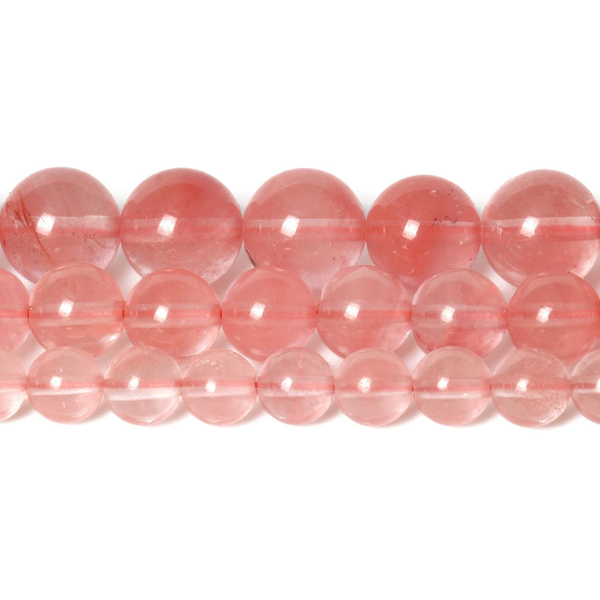 45pcs 8mm Natural Stone Beads Watermelon Crystal Beads Crystal Gemstone for Jewelry Making, DIY Bracelet Necklace