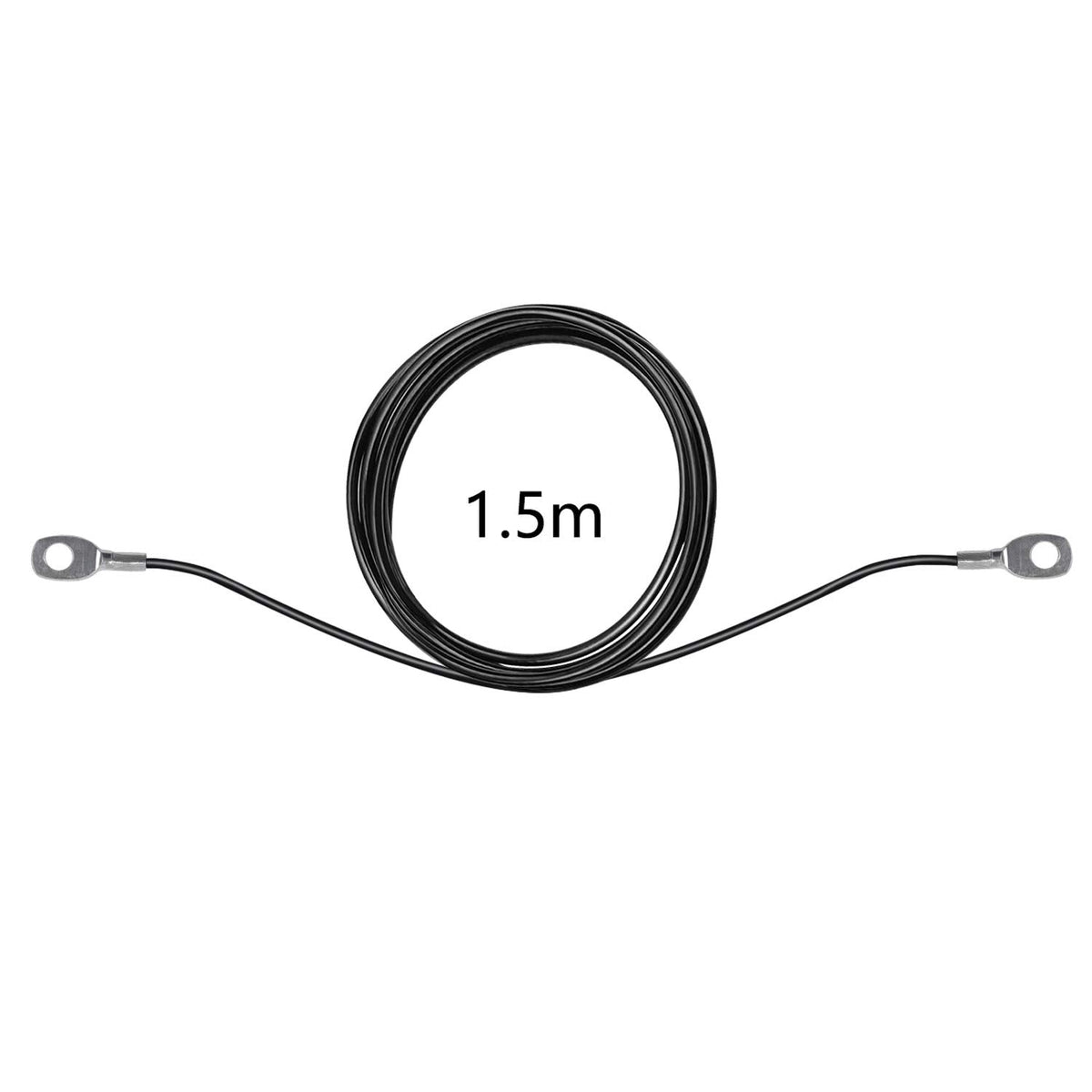LFJ Replacement Gym Cable Fitness Pulley Cable Steel Wire Rope for Cable Machine Home Gym Weight Lift Pulley System (Fixed Length, 59")