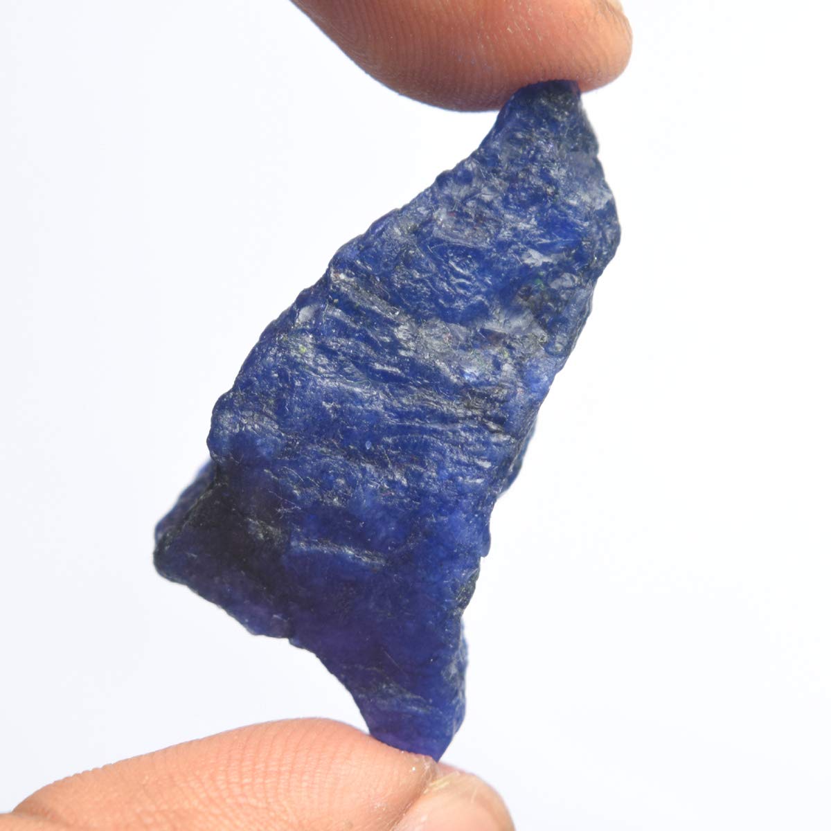 GEMHUB Natural AAA++ Quality Sapphire 63.00 Carat Certified Healing Crystal Raw Rough Blue Sapphire Gemstone
