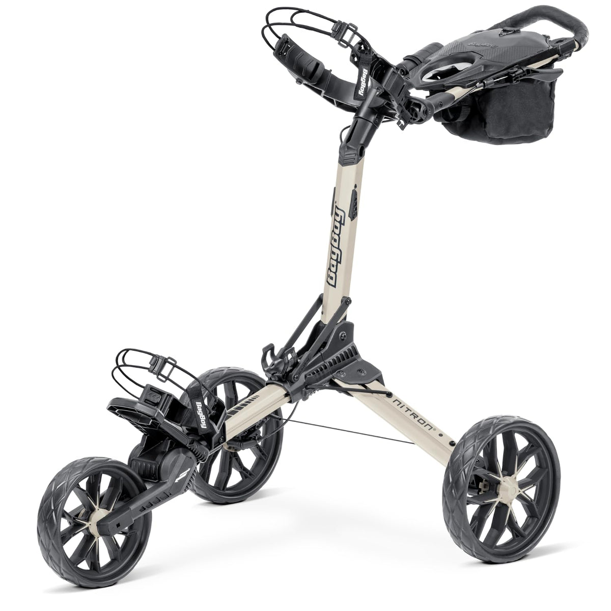 Bag Boy Nitron Golf Push Cart, Sand/Black