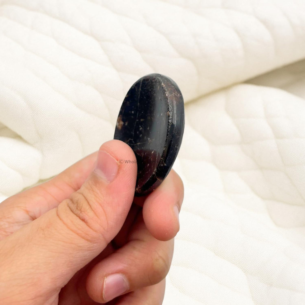 GEMSCITE Garnet Thumb Worry Stones Metaphysical Gemstone Crystal Healing Reiki Men Women Gift FENG Shui Positive Energy Love Wellness Palm Stones Wicca Powerful