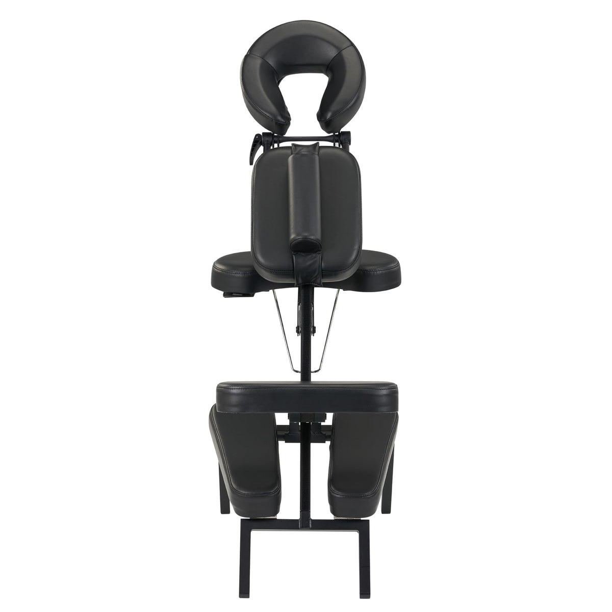 Master Massage Apollo Extra Large Portable Massage Chair – Lightweight Aluminum Tattoo Folding Chair with Enhanced Cushions and Wheeled Carrying Bag – Black