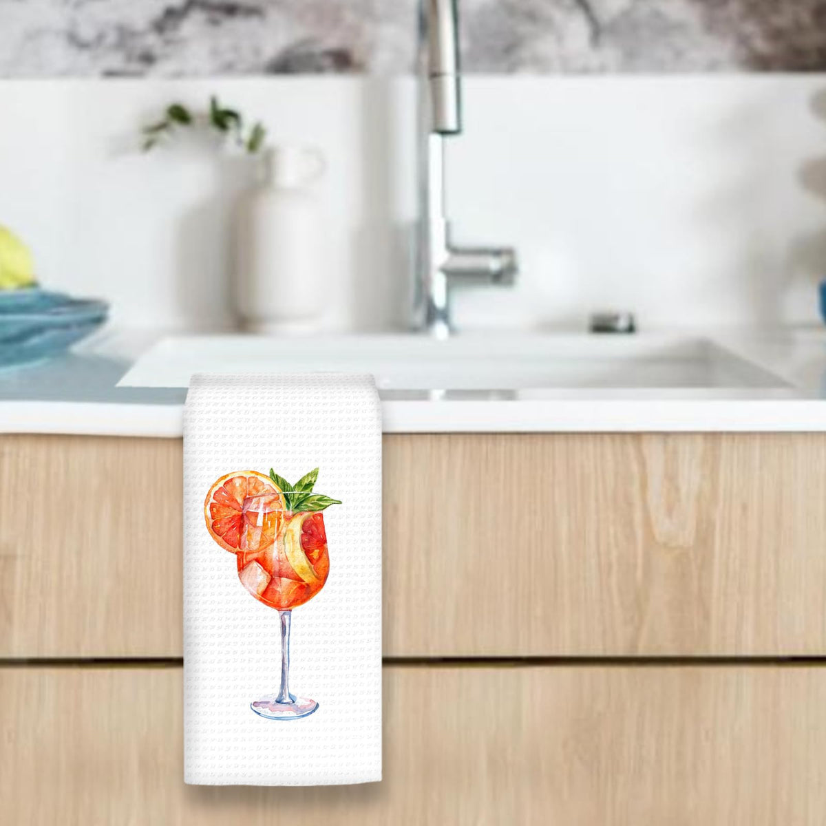 OINDADE Aperol Spritz Gifts Decor Kitchen Towels, Gifts for Aperol Spritz Lovers Hand Towels, AperolSpritz Cocktail Dish Tea Towels for Kitchen Home BarDecor, AperolSpritz Bar Cart Decor, 16x24Inches