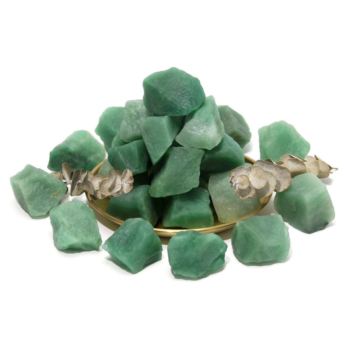 Nvzi Raw Green Aventurine Crystals Bulk, Real Gemstones and Crystals, Rocks and Minerals, Healing Crystals, Quartz Crystals and Healing Stones, Cuarzos Originales De Energia Y Piedras(1LB)