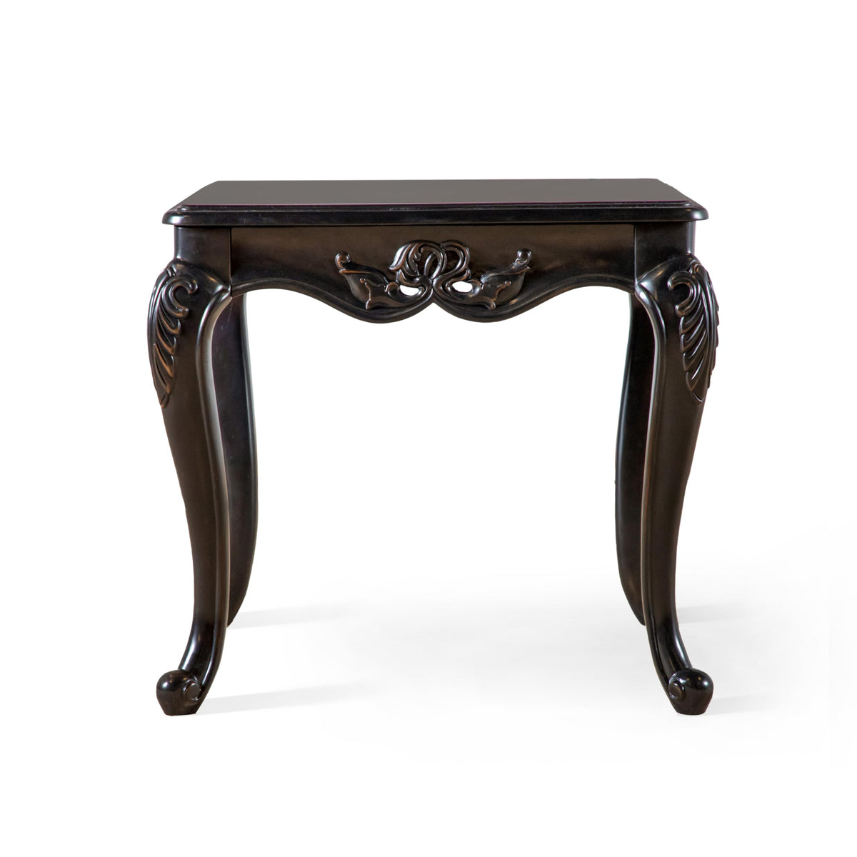 Furniture of America Raya 29-inch Traditional Accent Wood End Table with Cabriole Legs, Home Decor for Living Room, Lounge Area, Office, Espresso