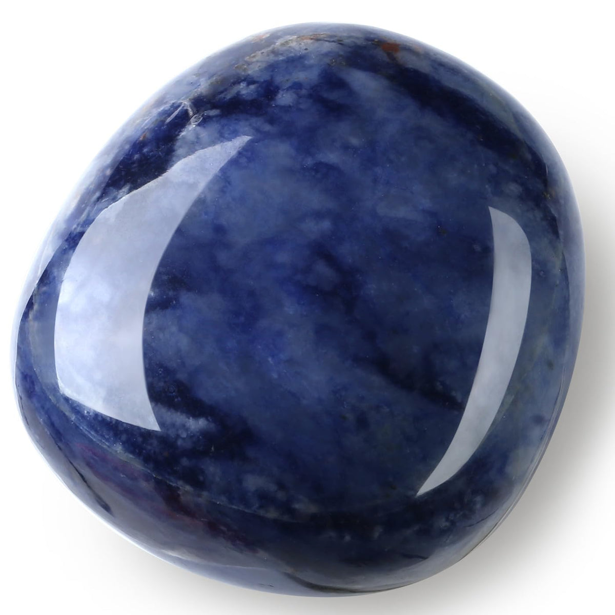 MAIBAOTA 1.6-2.0" Blue Sodalite Crystal Large Sodalite Stone Reiki Blue Crystal Natural Tumbled Blue Polished Stones for Energy Witchcraft Therapy Meditation DIY Crystals for Protection
