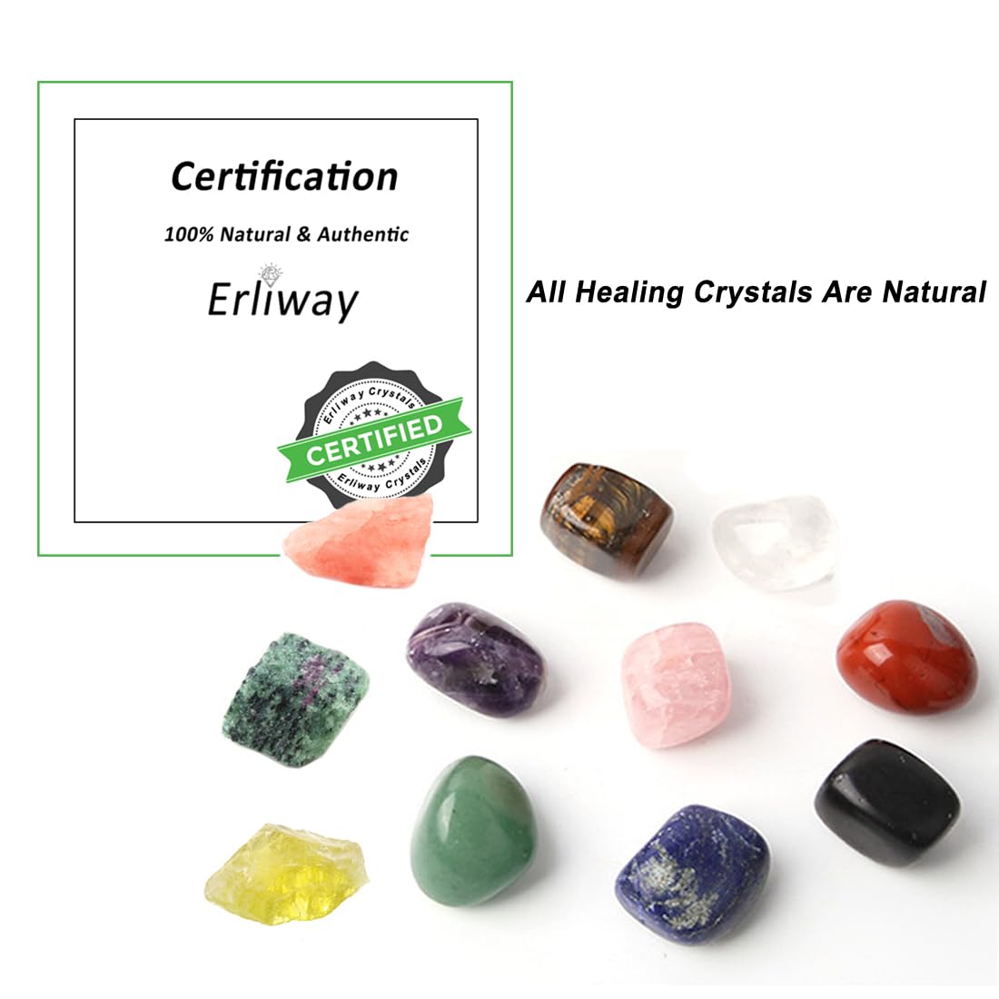 Erliway Blue Aventurine Healing Crystal Stones, 1.25-2.0" Large Reiki Healing Gemstones Natural Tumbled Polished Stones for Energy Witchcraft Therapy Meditation