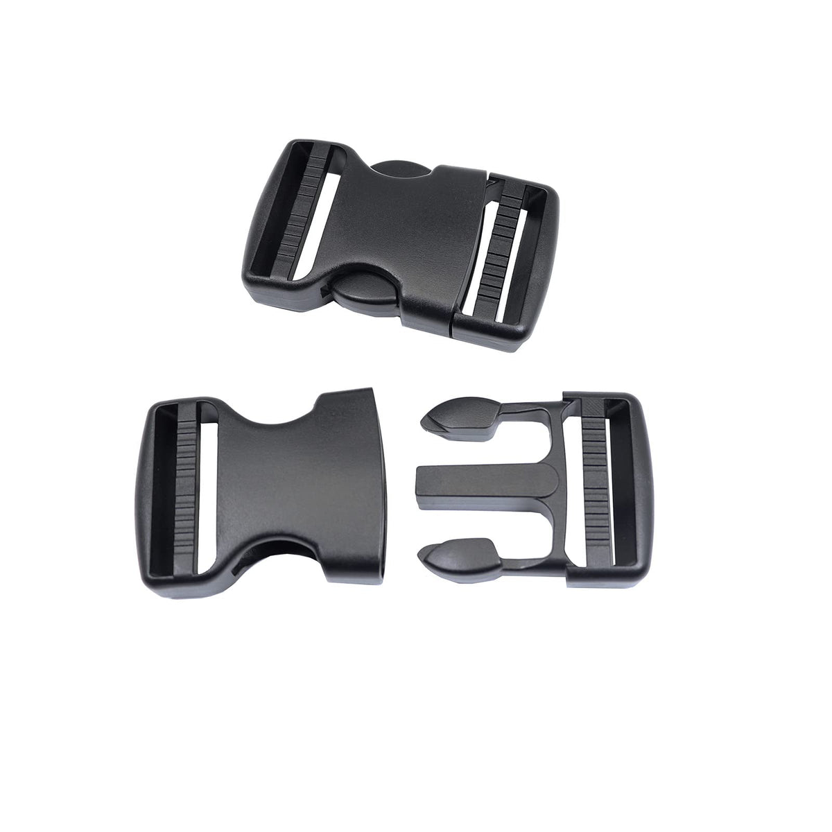 Baitoo Quick Side Release Buckles 1 1/2 inch Heavy Duty Plastic Buckle Clips 1.5" Belt Snap Buckle Clasp Backpack Buckle Replacement for Strap 1.5 inch (1.5inch(38mm)-2 Sets)