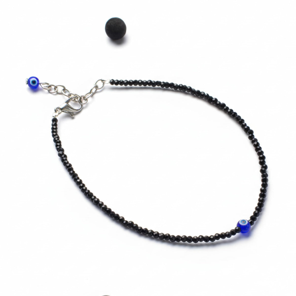 Authentic Black Obsidian Anklet Bracelet for Women - Lab Tested Natural Gemstone Bracelet - 2mm Micro Faceted Beads - Adjustable 7 to 9 Inch Healing Crystal Foot Jewelry for Grounding, Protection & Root Chakra Gift For Her