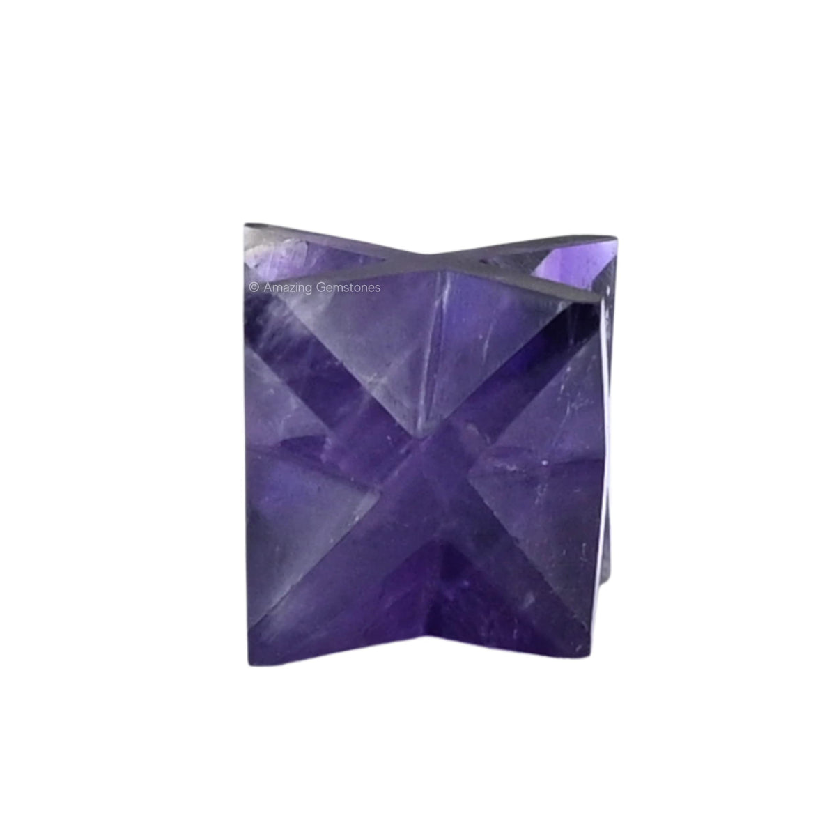 Amazing Gemstone Amethyst Merkaba Crystal - 0.75 Inches Metaphysical Merkaba Star for Meditation - Energetic Tetrahedron Crystal and Healing Stones for Spiritual Growth and Healing (15-20mm)