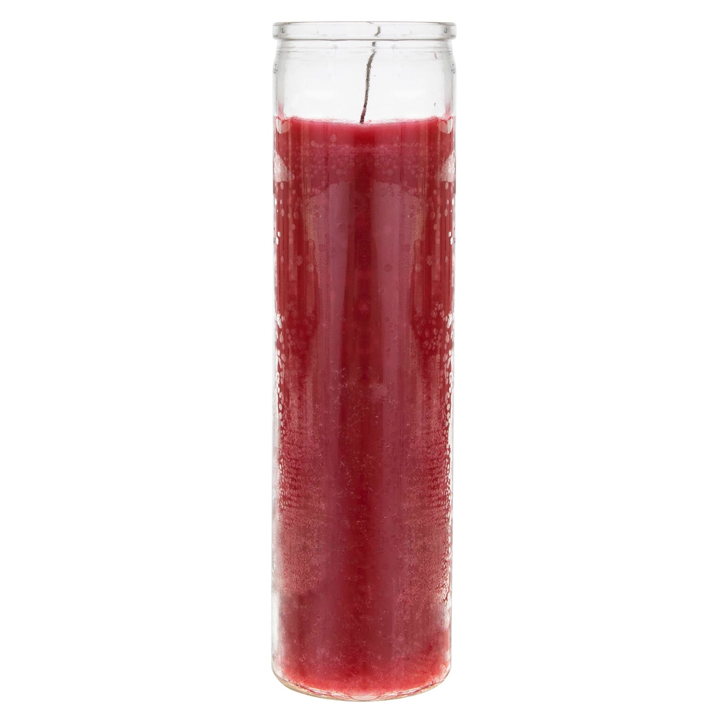 Mega Candles 1 pc Unscented Red 7 Day Glass Container Devotional Prayer Candles, Premium Wax Candle 2 Inch x 8 Inch, Sanctuary, Vigils, Prayers, Blessings, Religious, Memorials, Remembrance